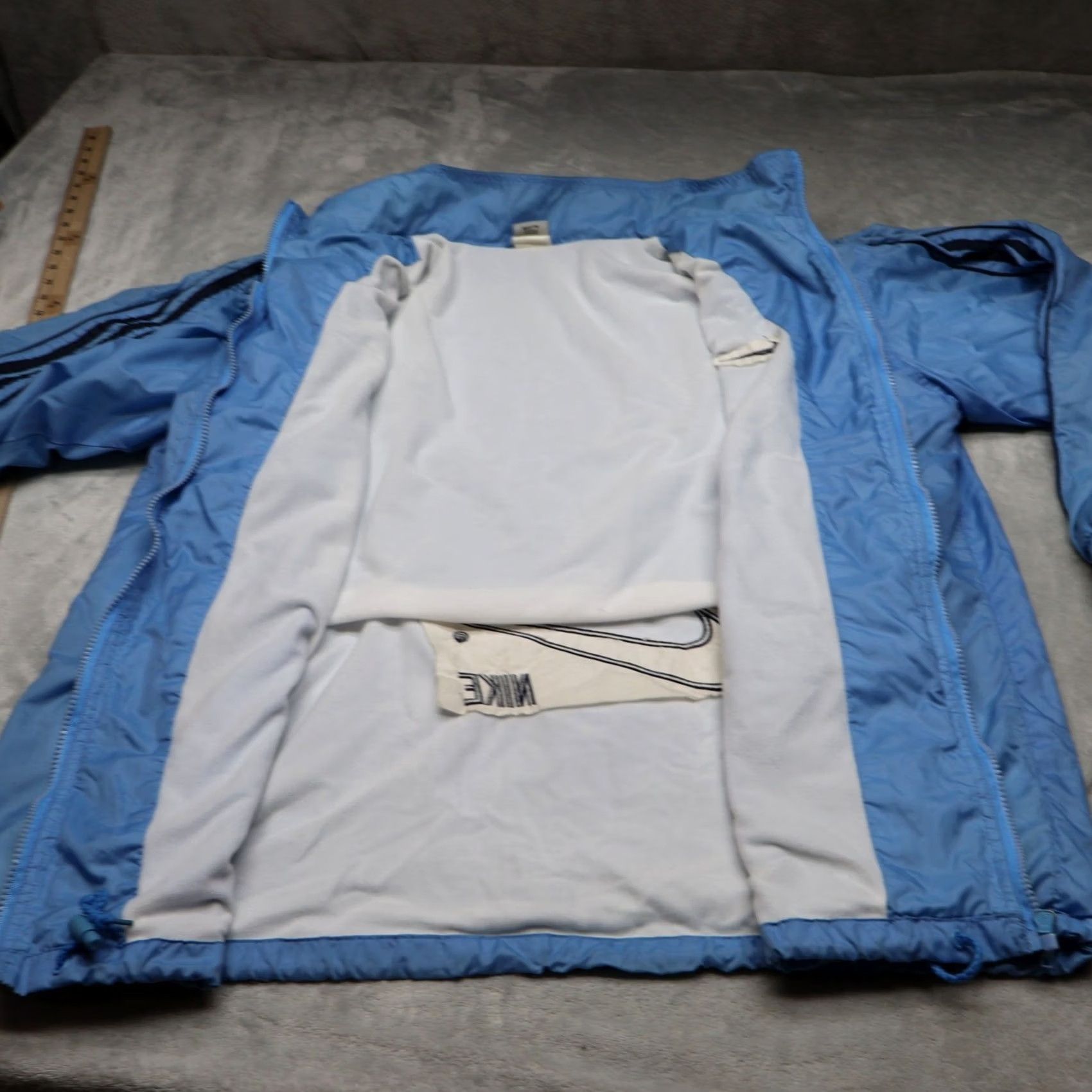 Nike VINTAGE Nike Jacket Mens XL Blue VTG 90s Full Zip Light Athletic Track Windbreaker Pack Size US XL / EU 56 / 4 - 5 Thumbnail