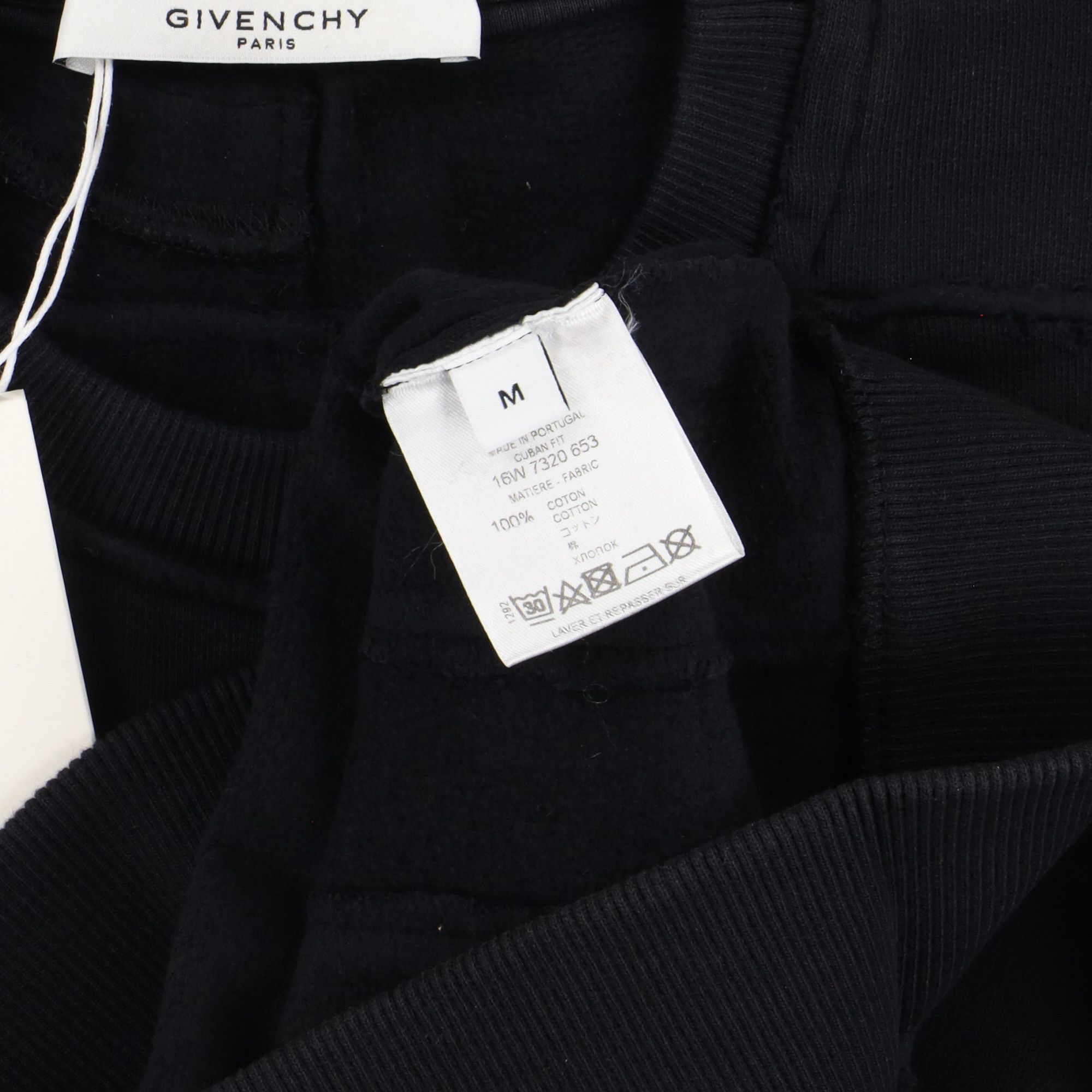 Givenchy Black Heavy Metal Distressed Sweatshirt Size US M / EU 48-50 / 2 - 8 Thumbnail