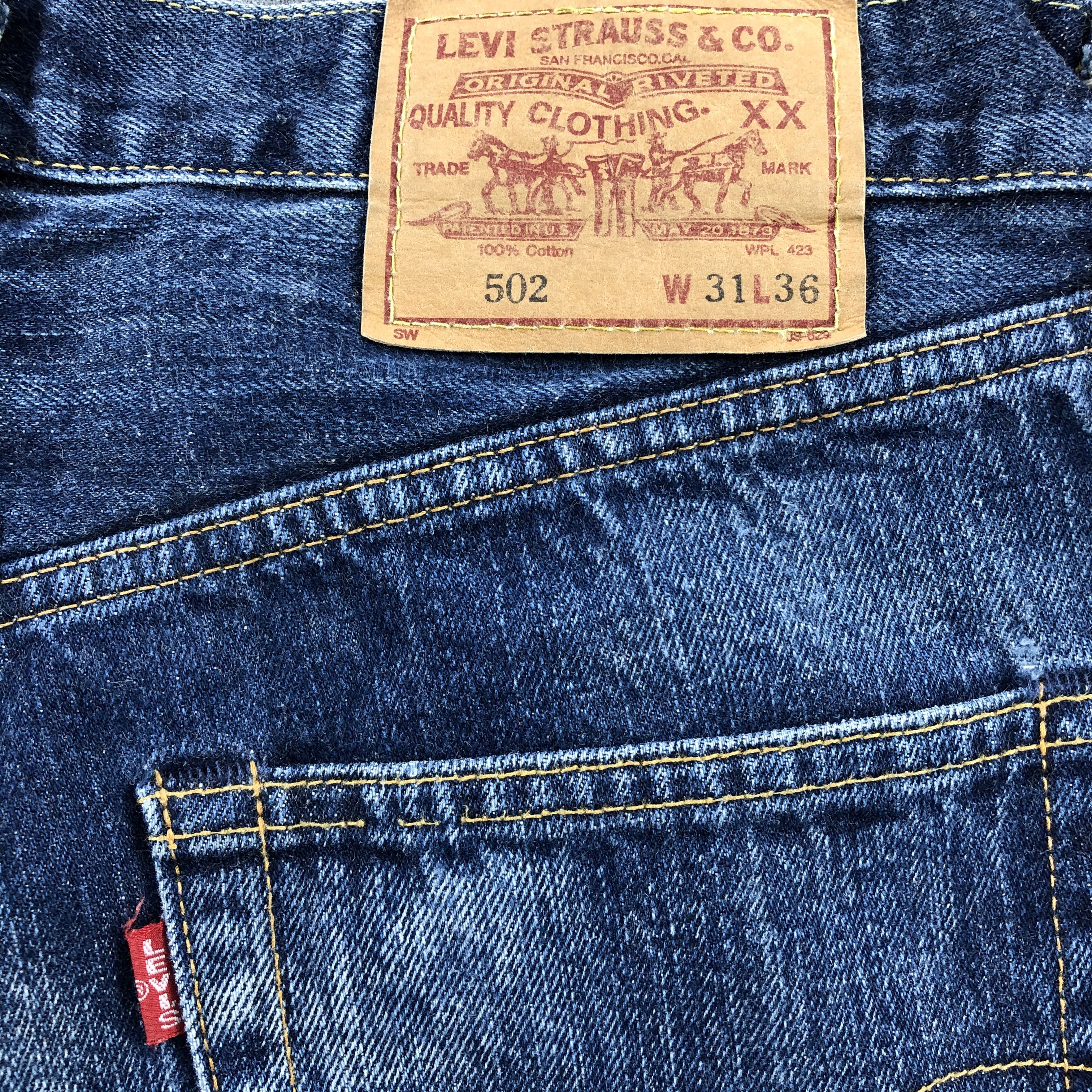 Levi's × Vintage Vintage 90s Big E Redline Levis 502 Jeans-JM1576 Size US 31 - 6 Thumbnail