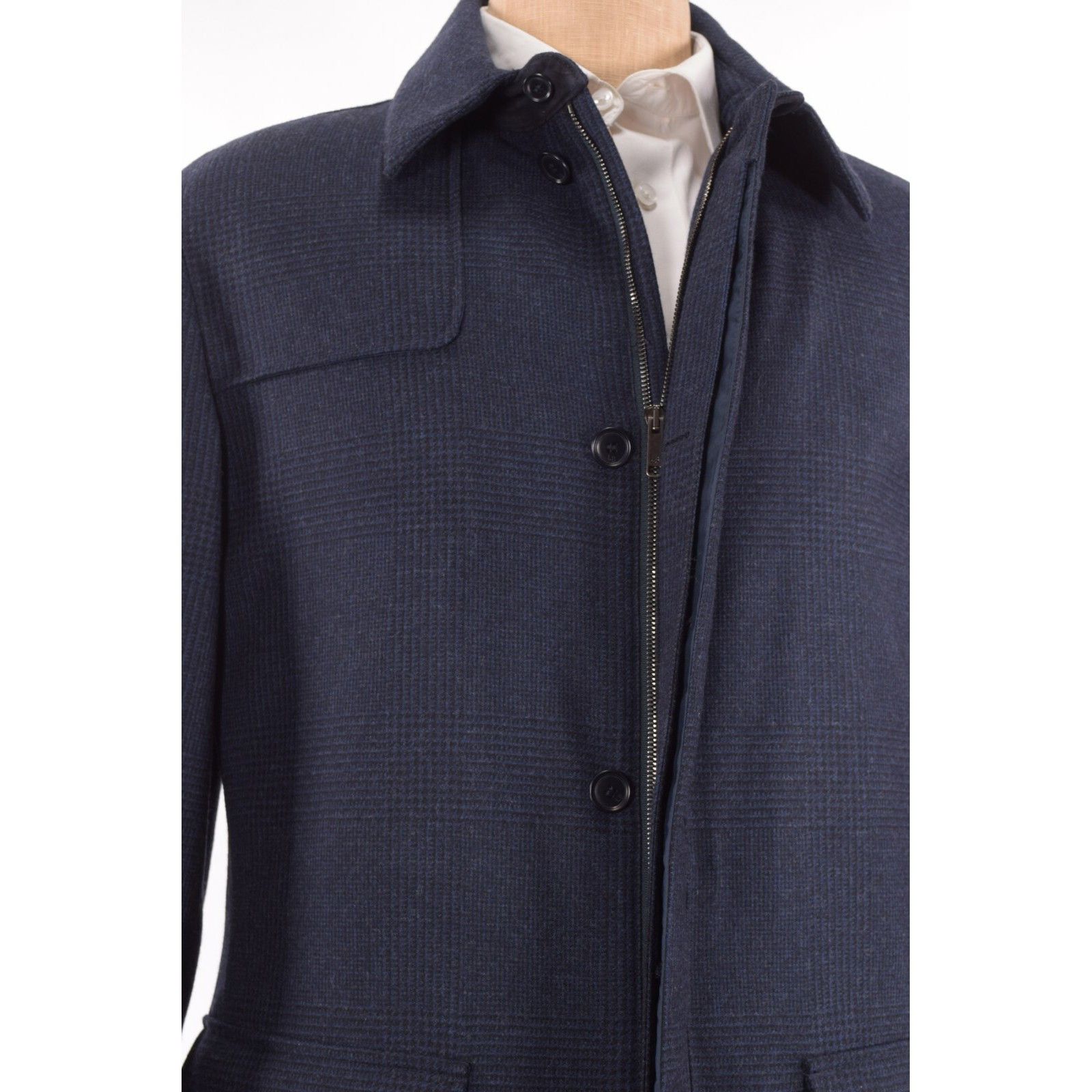 Luciano Barbera Luciano Barbera Jacket Size L US In Blue Wool Size US L / EU 52-54 / 3 - 3 Thumbnail