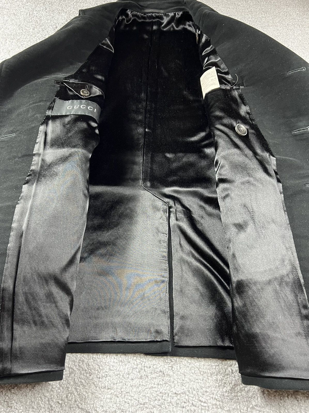 Gucci Gucci Double Breasted Black Coat Size L Size US L / EU 52-54 / 3 - 8 Thumbnail