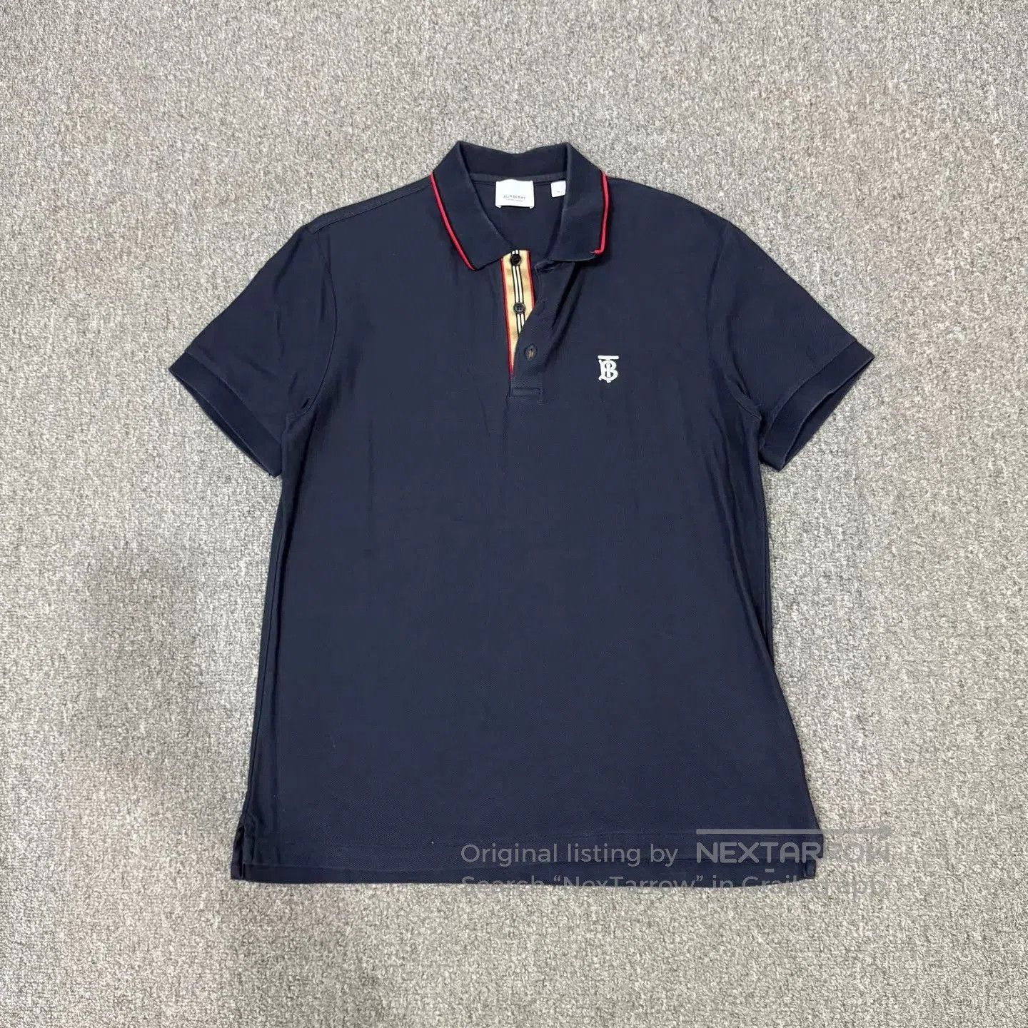 Burberry Blue Short-Sleeve Polo Shirt Size M. Size US M / EU 48-50 / 2 - 1 Thumbnail