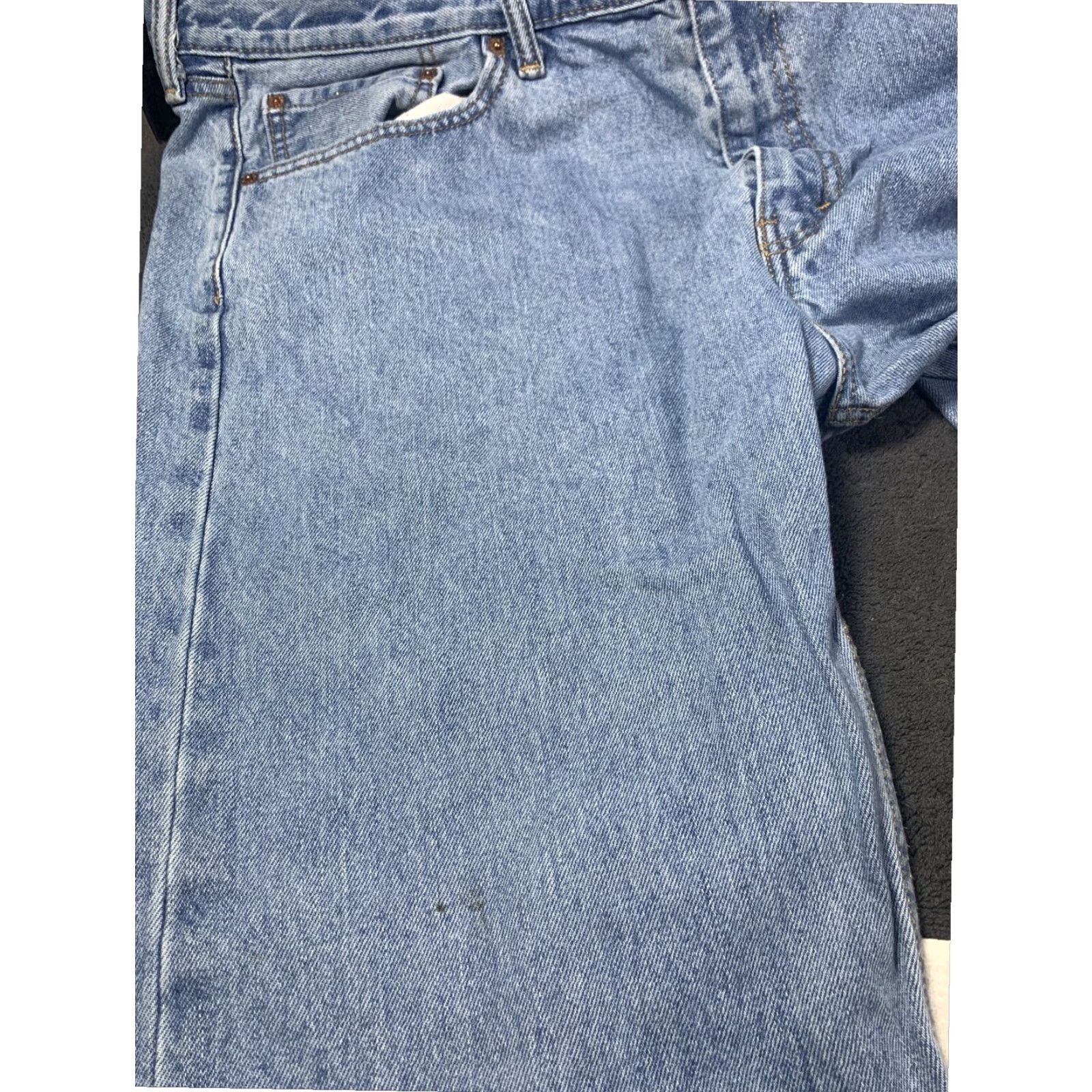 Levi's Levis 505 Mens Regular Straight Jeans Blue 40x31 Medium Cotton Denim Size US 40 / EU 56 - 6 Thumbnail