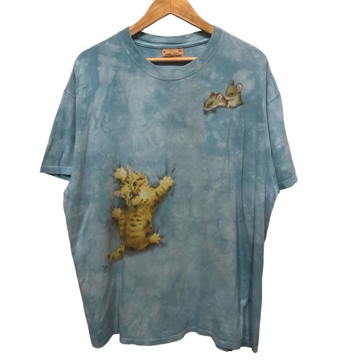The Mountain × Vintage 2001 The Mountain Dyed & Printed In Usa Shirt Size US XL / EU 56 / 4 - 1 Thumbnail