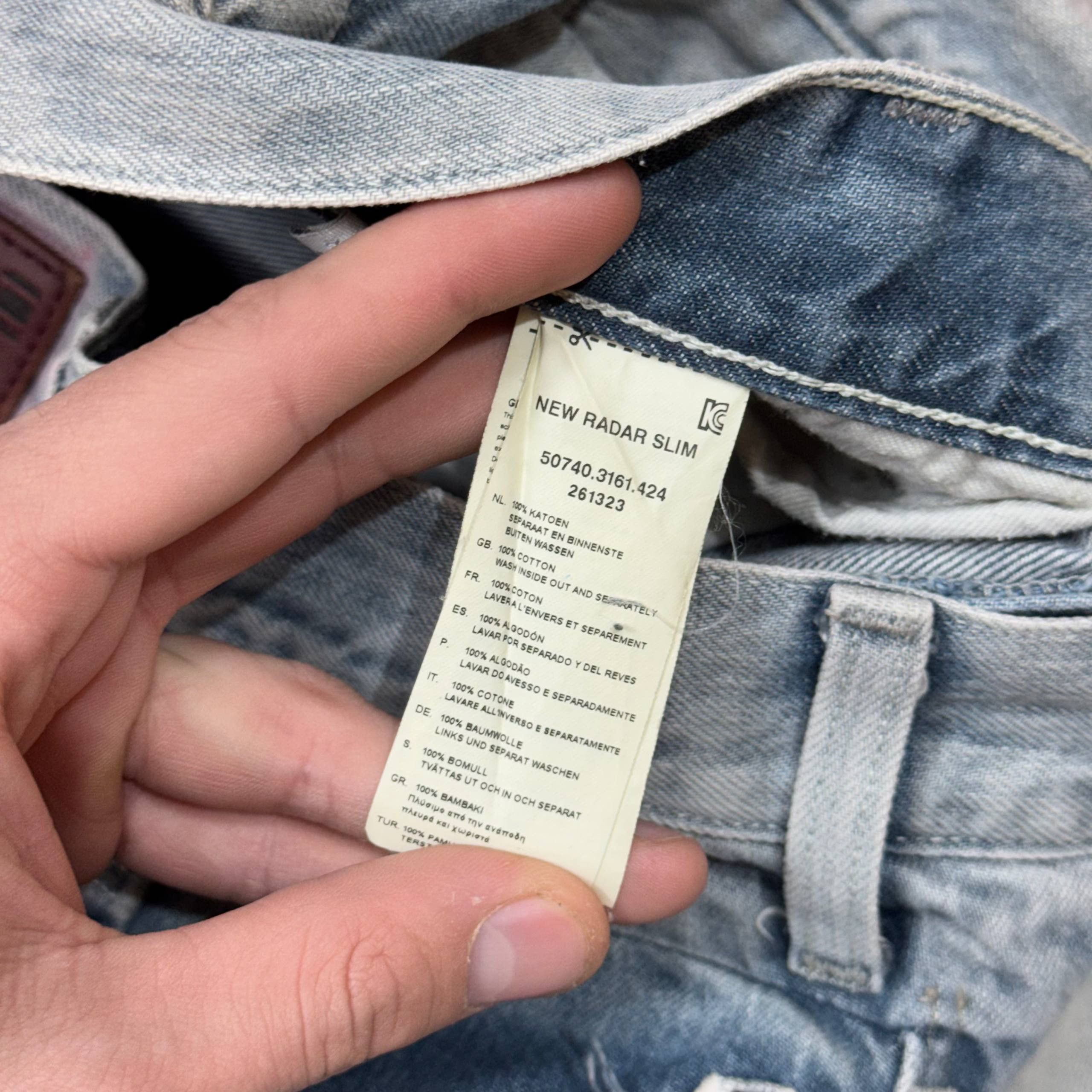 G-Star G-Star Raw Big Logo Denim Baggy Faded Y2K Jeans Mens Size Size US 33 - 3 Thumbnail