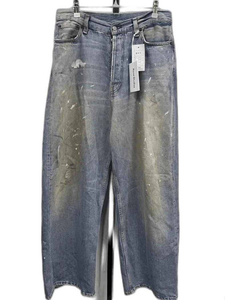 Acne Studios Acne Studios Paint Splatter Wide Leg Jeans-yf Size US 44 / EU 60 - 1 Thumbnail