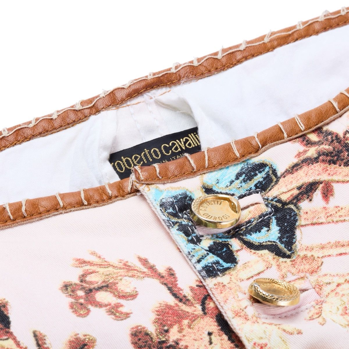 Roberto Cavalli Roberto Cavalli S/S 2003 Chinoiserie Pheasant Capri Pants Size 27" / US 4 / IT 40 - 4 Thumbnail