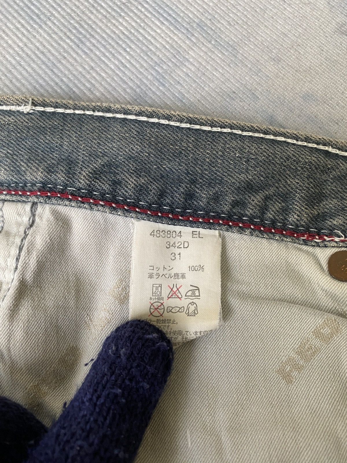 Japanese Brand × Paul Smith × Paul Smith Red Ear Red Ear Paul Smiths Rusty Washed Faded Denim Size US 31 - 21 Thumbnail