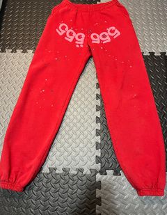 Buy Sp5der Number 555 Sweatpants 'Red' - 2406 100000204N5S RED
