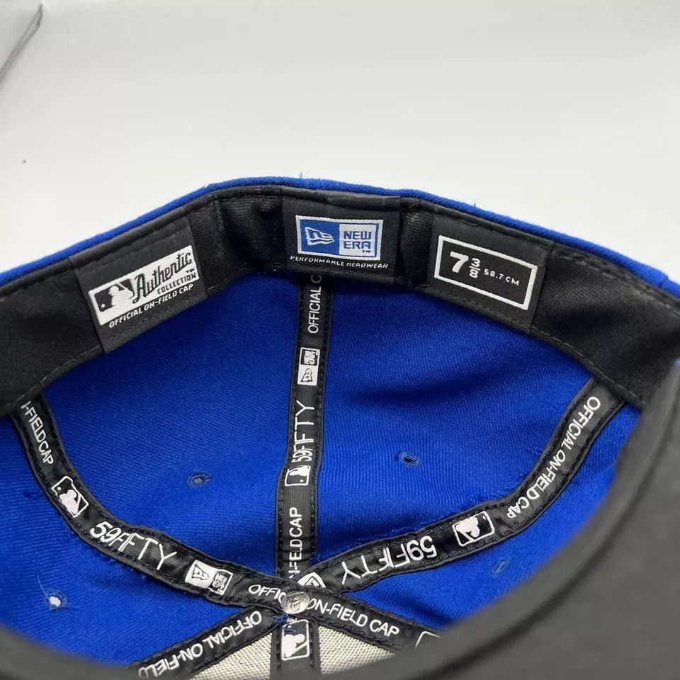 New Era Milwaukee Brewers Hat Men 7 3/8 59Fifty New Era Fitted Cap Size ONE SIZE - 6 Thumbnail