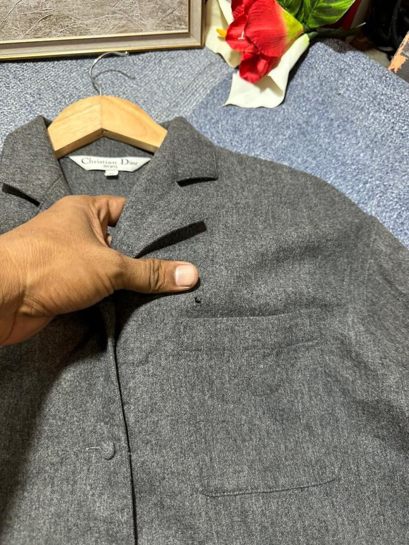 Christian Dior Monsieur Christian Dior Sport Wool Open Collar Shirt Size US M / EU 48-50 / 2 - 7 Thumbnail