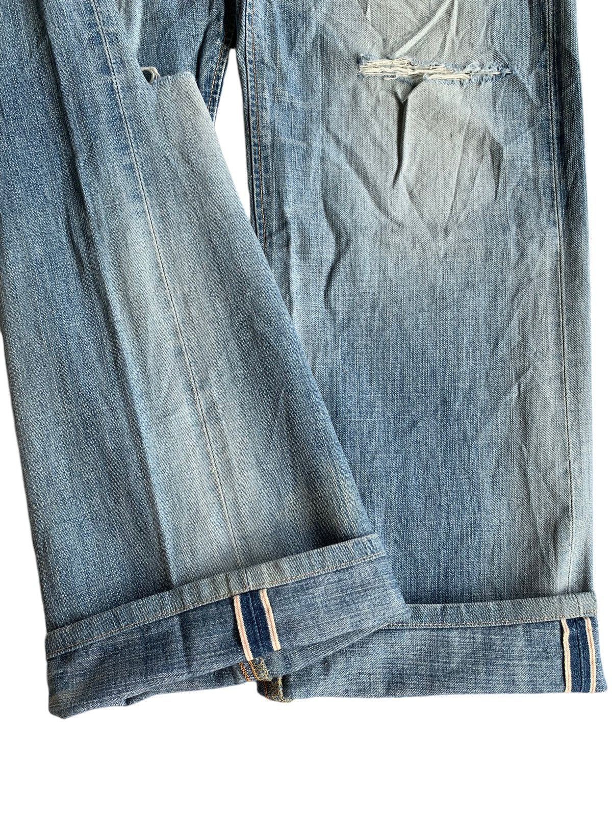 Edwin × Kapital × Vintage EDWIN 505Z SELVEDGE DISTRESSED DENIM Size US 29 - 7 Thumbnail