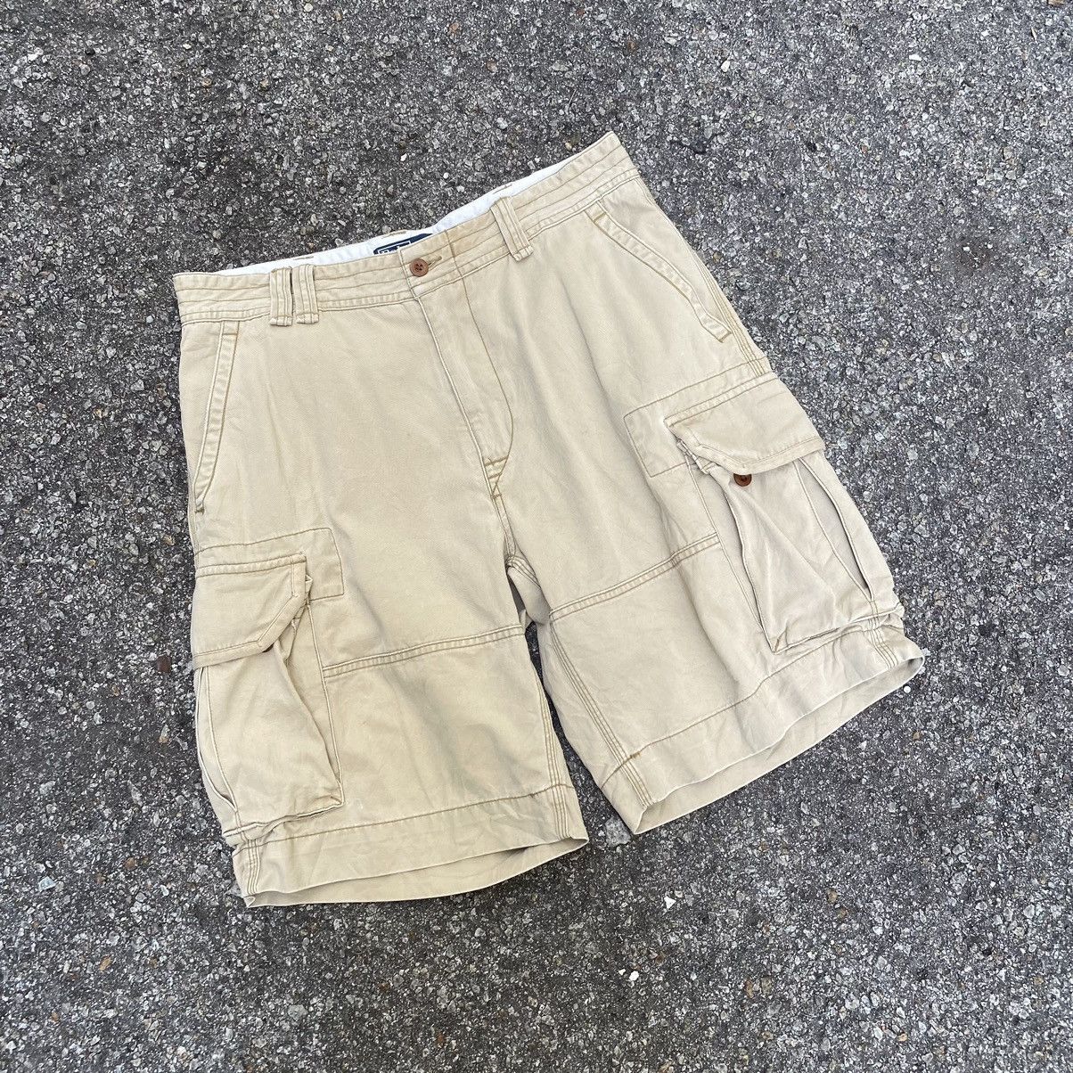 RRL Ralph Lauren Vintage Polo Ralph Lauren RRL Heavy Baggy Cargo Shorts Jorts Size US 34 / EU 50 - 1 Thumbnail