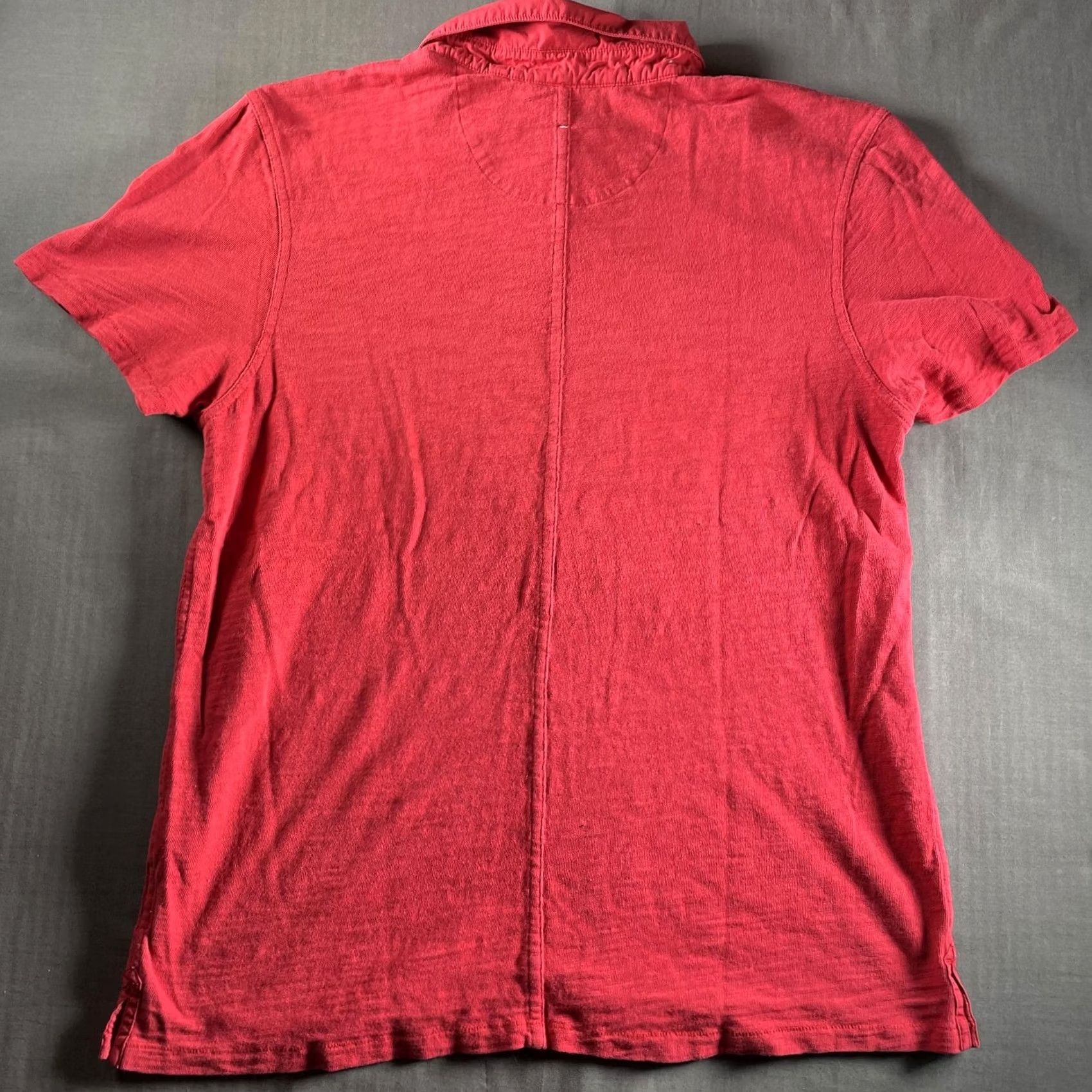 Rag & Bone Rag & Bone Polo Shirt Mens 2XL Red Short Sleeve Casual Peruvian Cotton Classic Size US XXL / EU 58 / 5 - 4 Thumbnail