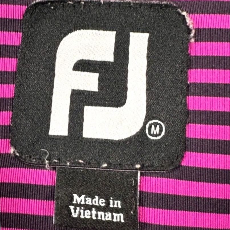 Footjoy FootJoy Polo Shirt Mens M Purple Striped ProDry Stretch Golf Rugby Short Sleeve Casual Outdoor Shirt Size US M / EU 48-50 / 2 - 4 Thumbnail