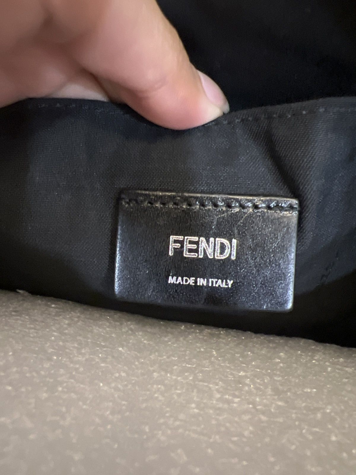 Fendi Fendi FF Embossed Clutch Black Size ONE SIZE - 7 Thumbnail