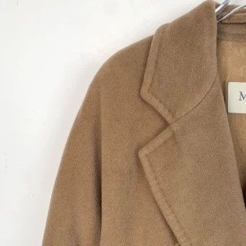 Max Mara Max Mara 101801 Brown Camel Wool Lapel Double Breasted Bel Size XS / US 0-2 / IT 36-38 - 3 Thumbnail