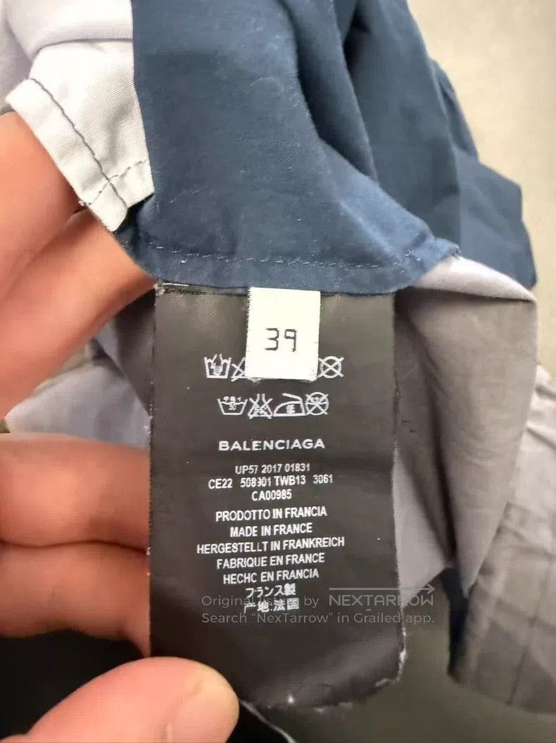 Balenciaga Balenciaga size 39 Grey and Blue Patchwork Windbreaker Size US S / EU 44-46 / 1 - 4 Thumbnail