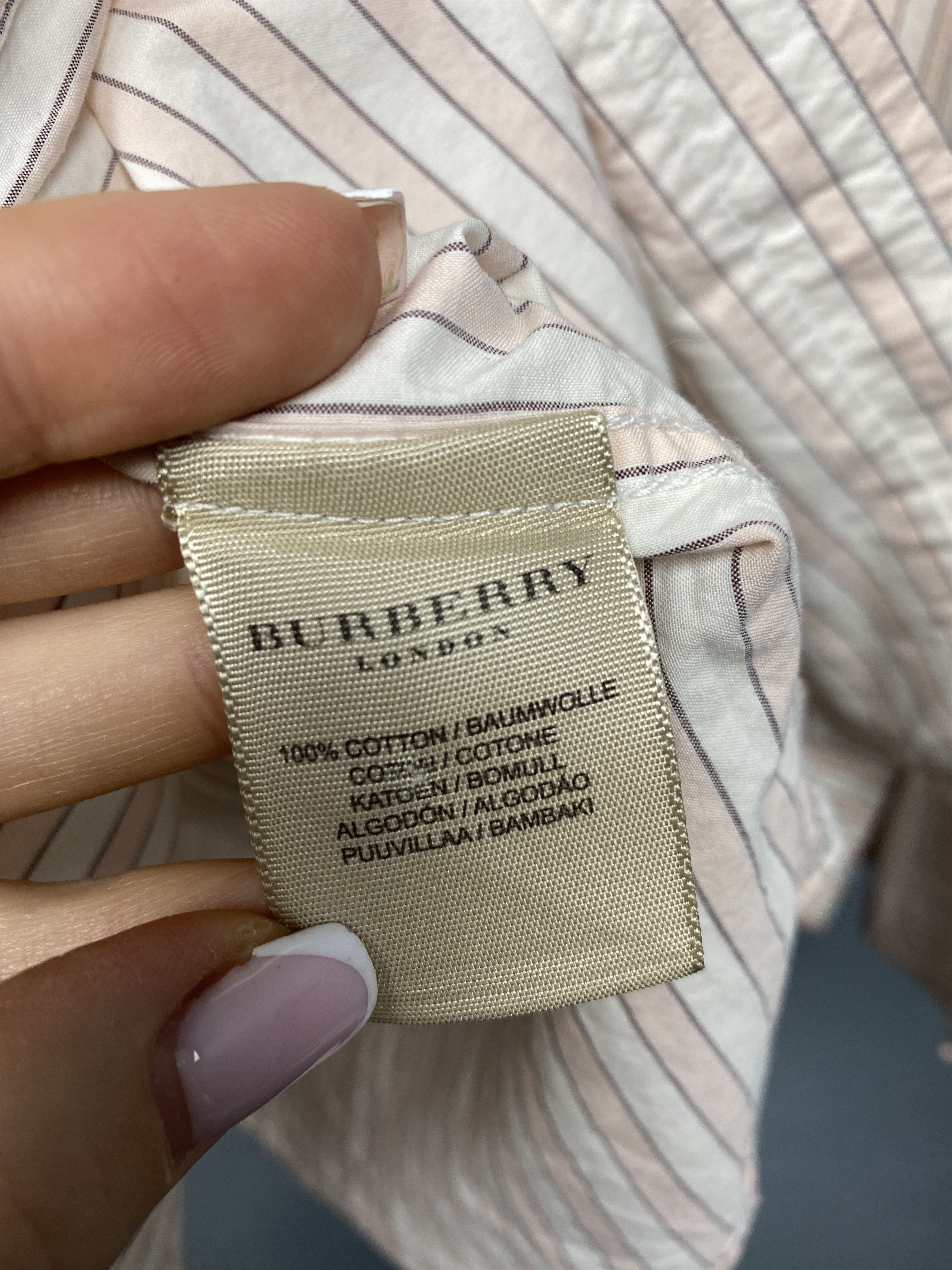 Burberry Burberry London Vintage Mens Shirt Size US XL / EU 56 / 4 - 7 Thumbnail