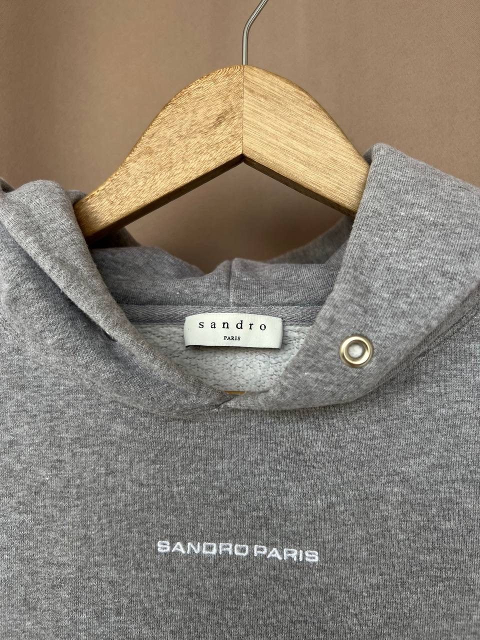 Sandro Sandro Paris Logo Hoodie Mens Size S Collared Sweatshirt Size US S / EU 44-46 / 1 - 9 Thumbnail