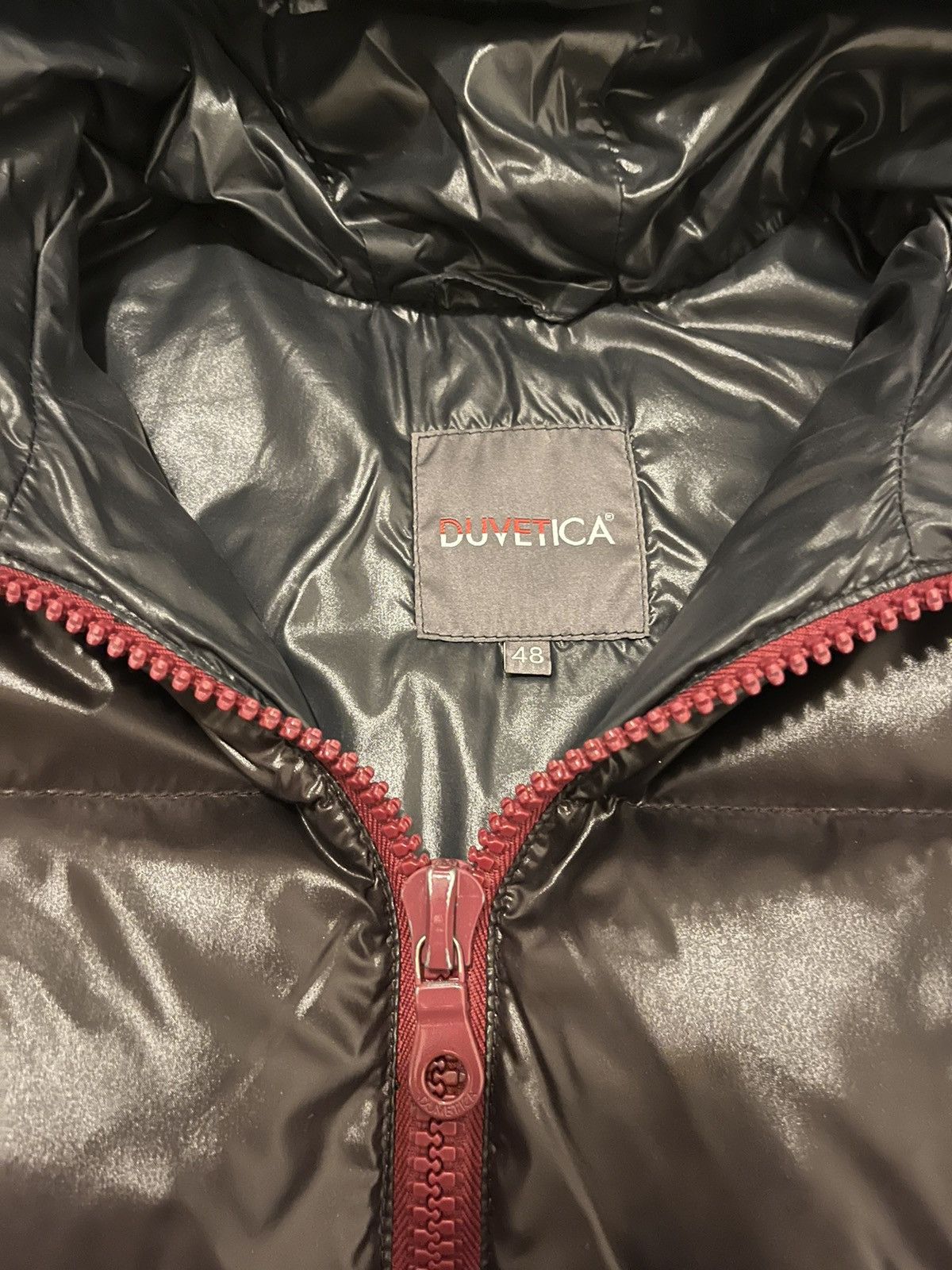 Duvetica Mens chocolate brown/ burgundy down Duvetica puffer coat Size US M / EU 48-50 / 2 - 2 Thumbnail