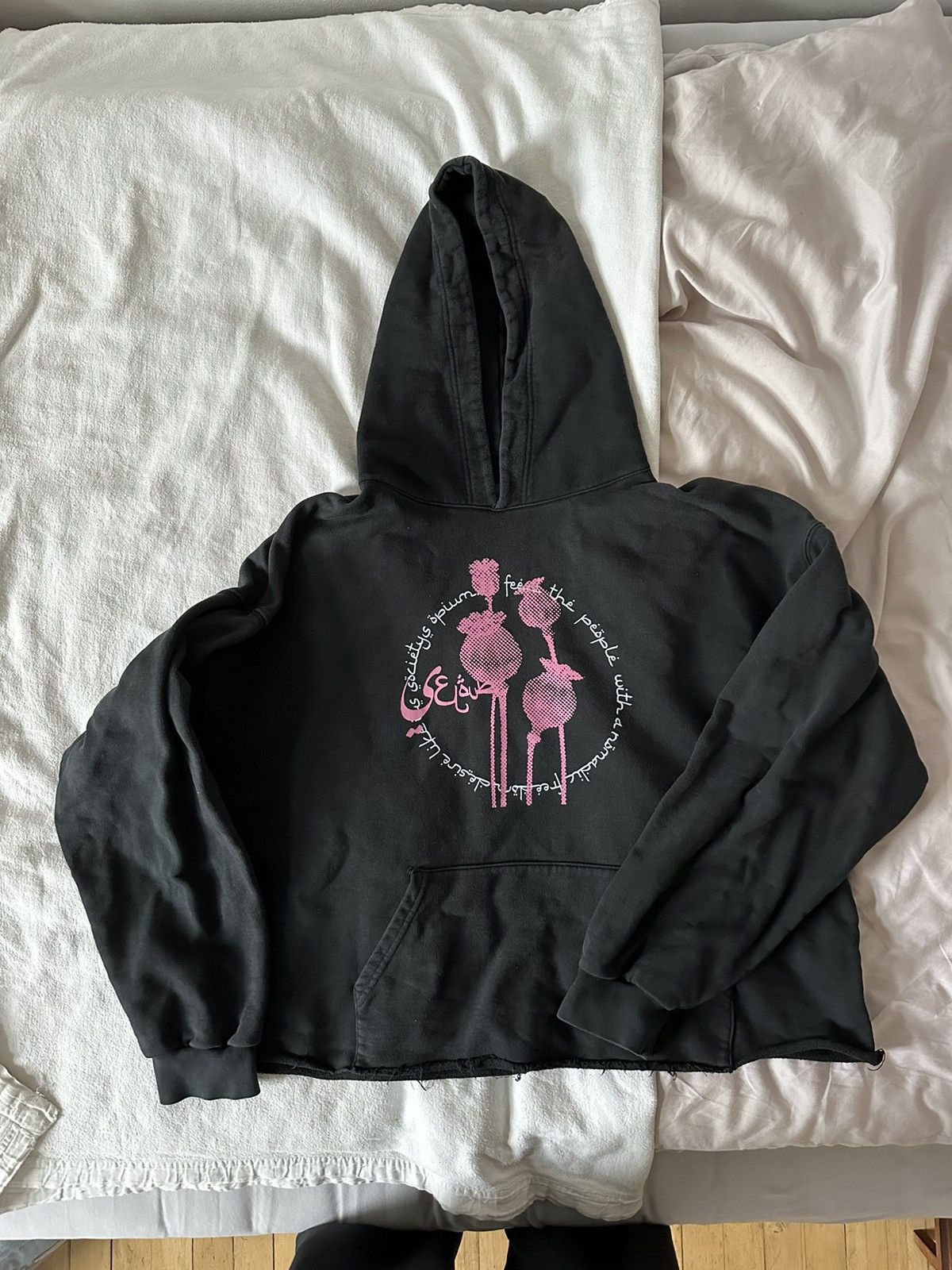 image of Velour Garnments Hoodie in Black, Men's (Size 2XL)