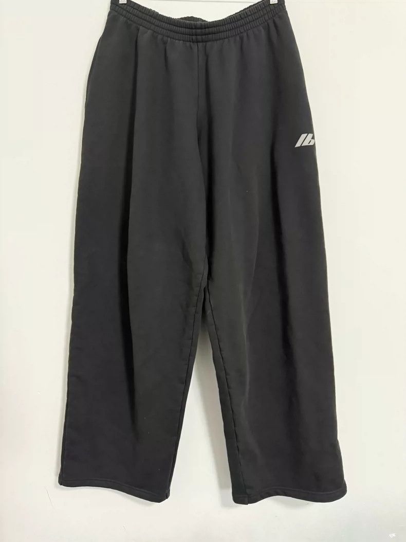 Balenciaga Balenciaga size L Reflective letter logo wide-leg baggy pa Size US 27 - 2 Thumbnail