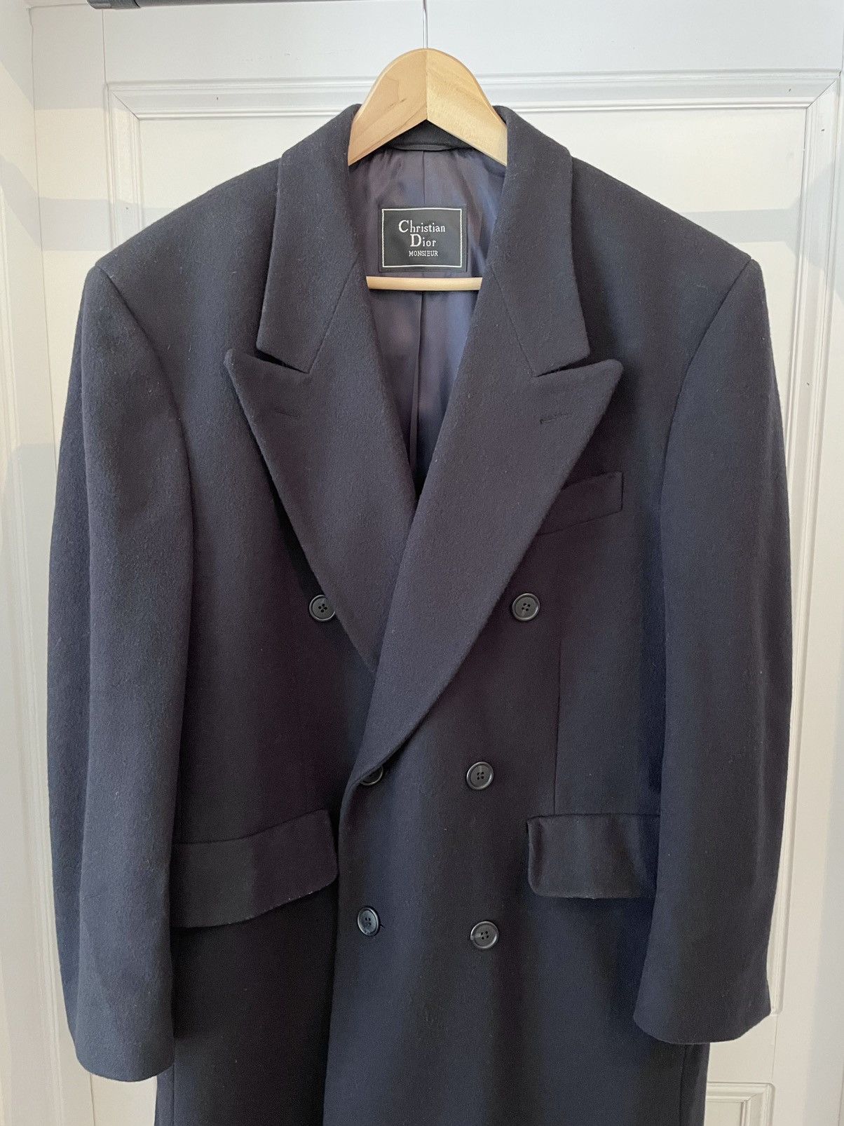 Christian Dior Monsieur Vintage Dior Monsieur Wool Over Coat Double Breasted Size US L / EU 52-54 / 3 - 2 Thumbnail