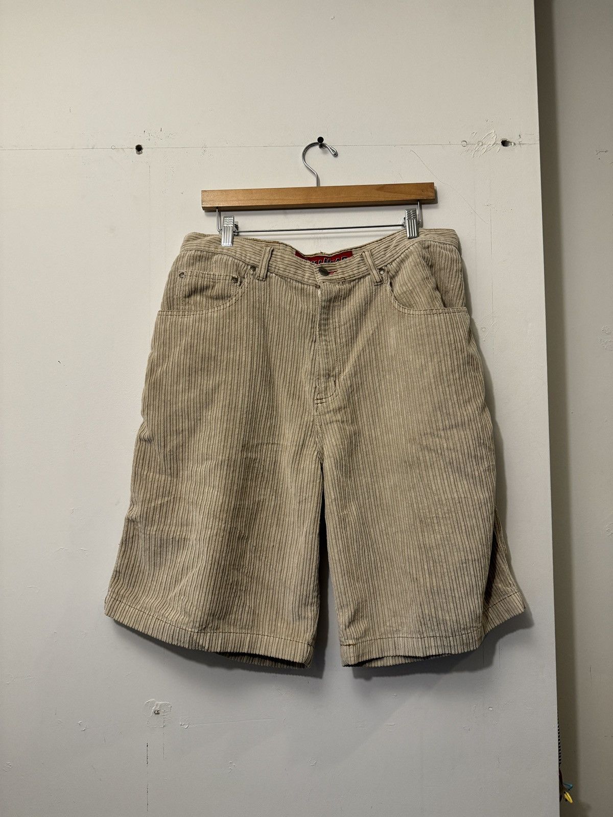 JNCO TAN CORDUROY newest SHORTS 34