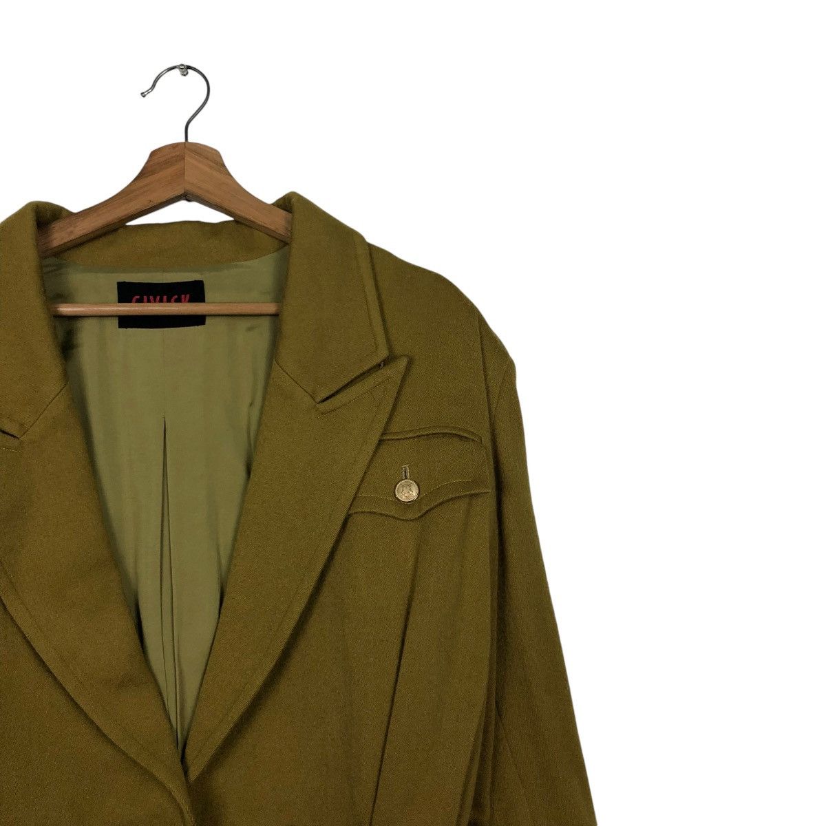 Vintage 🔥VINTAGE CROPPED BIKER JACKET WOOL CIVISK DOUBLE COLLAR Size US M / EU 48-50 / 2 - 8 Thumbnail