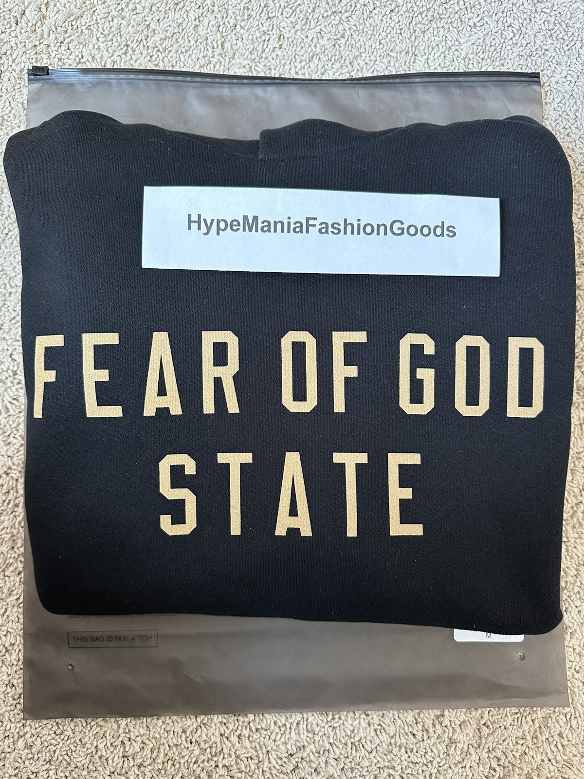 Fear of God Fear of God Essentials Fleece Hoodie Black Size US M / EU 48-50 / 2 - 1 Thumbnail