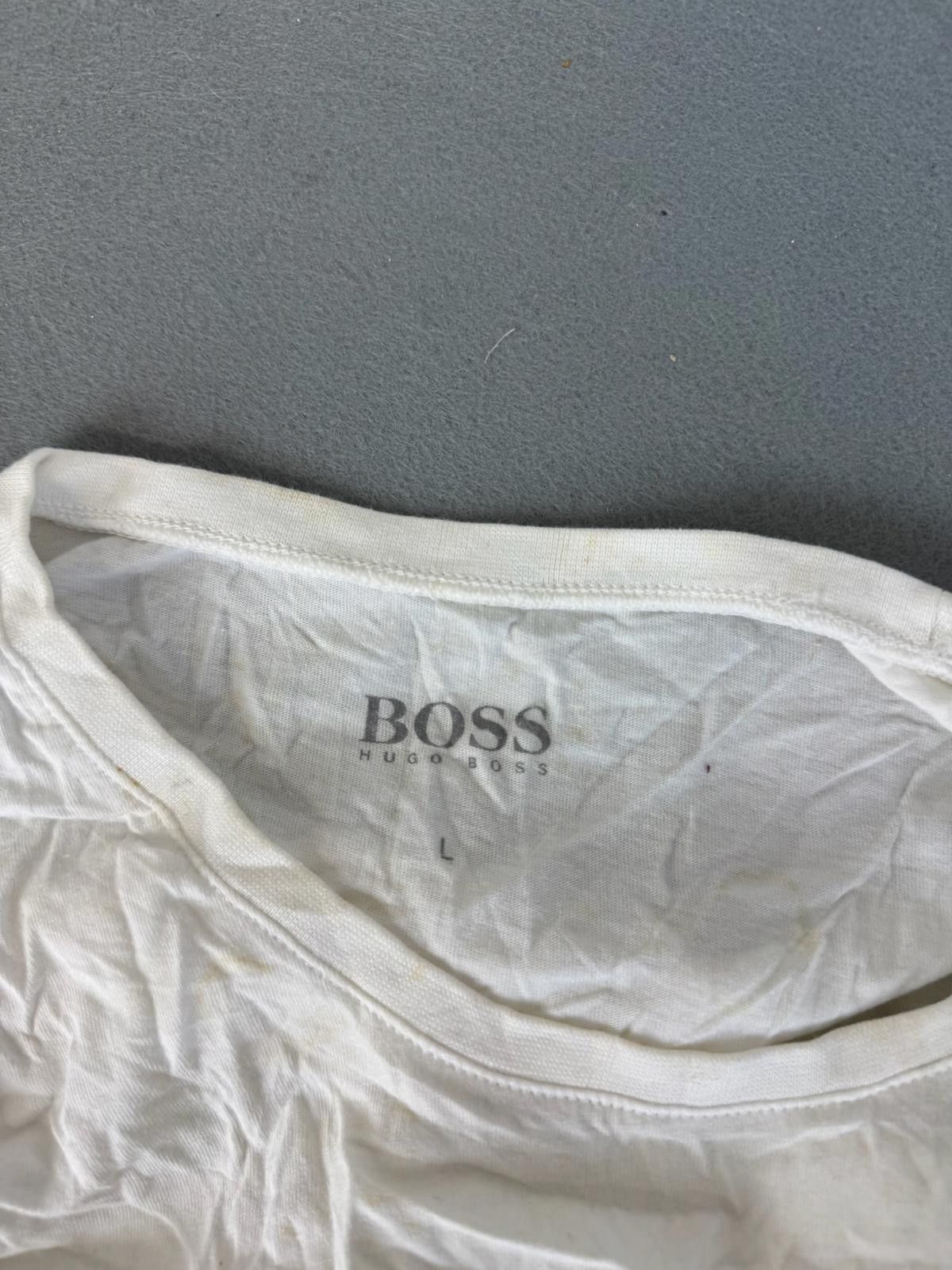Hugo Boss BOSS White Men's T-Shirt Size L Size US L / EU 52-54 / 3 - 4 Thumbnail