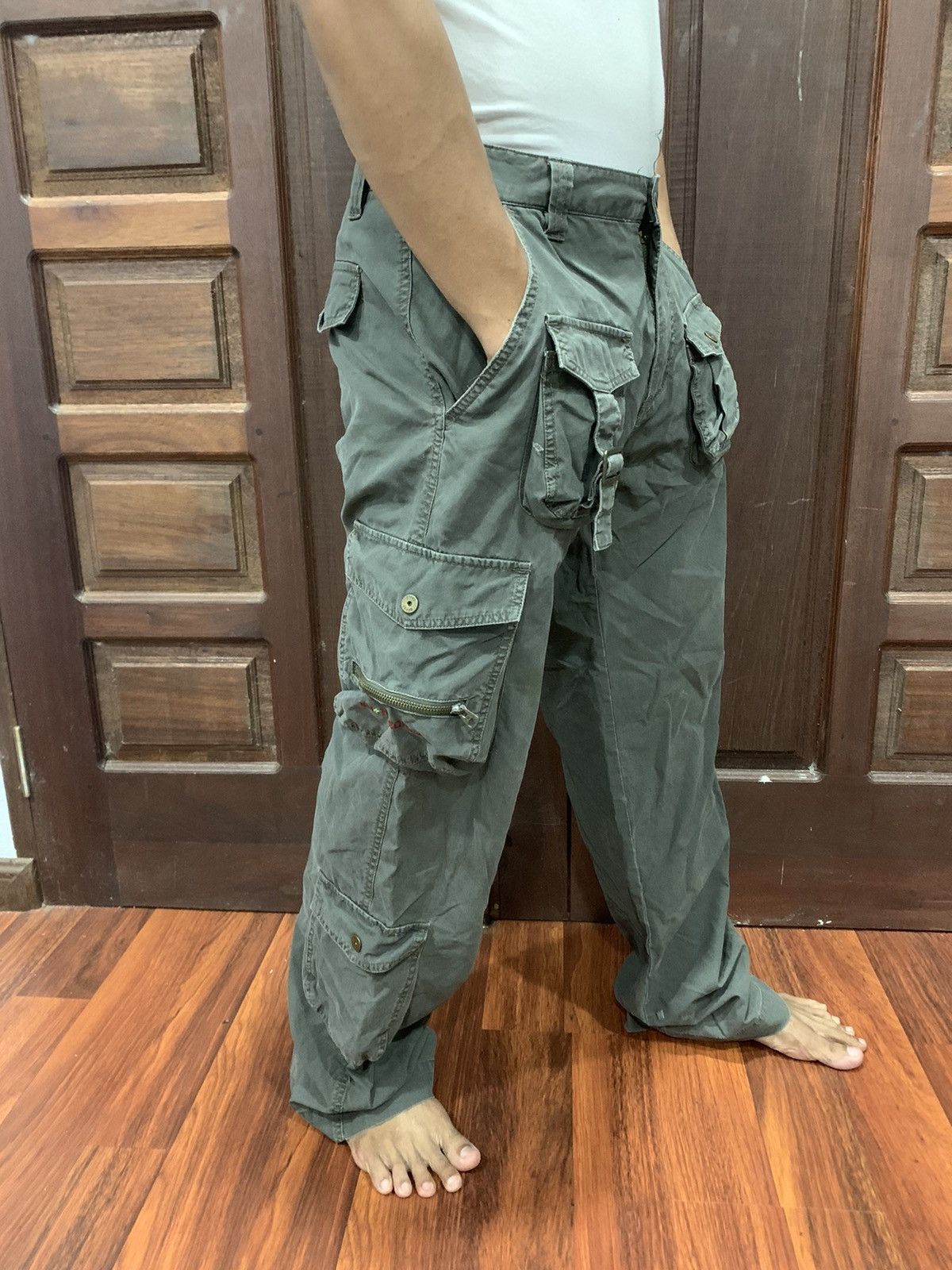 Japanese Brand Hendrix Multipocket Cargo Pants Size US 32 / EU 48 - 19 Thumbnail