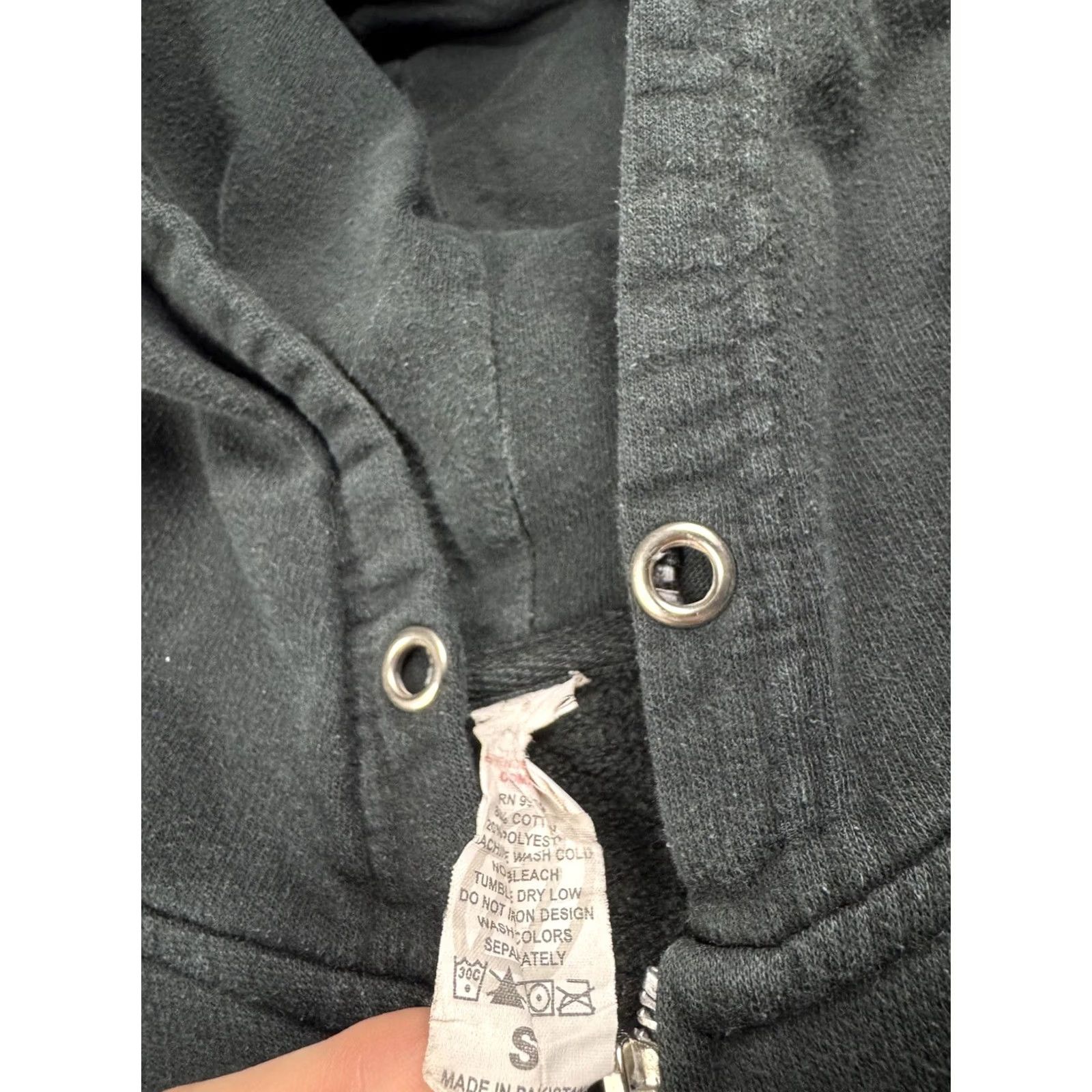 Vintage VINTAGE Slayer Hoodie Sweatshirt Zip Men’s Small Black 80s 90s Biker Hip Hop Metal Rock Graphic Print Hooded Size US S / EU 44-46 / 1 - 5 Thumbnail