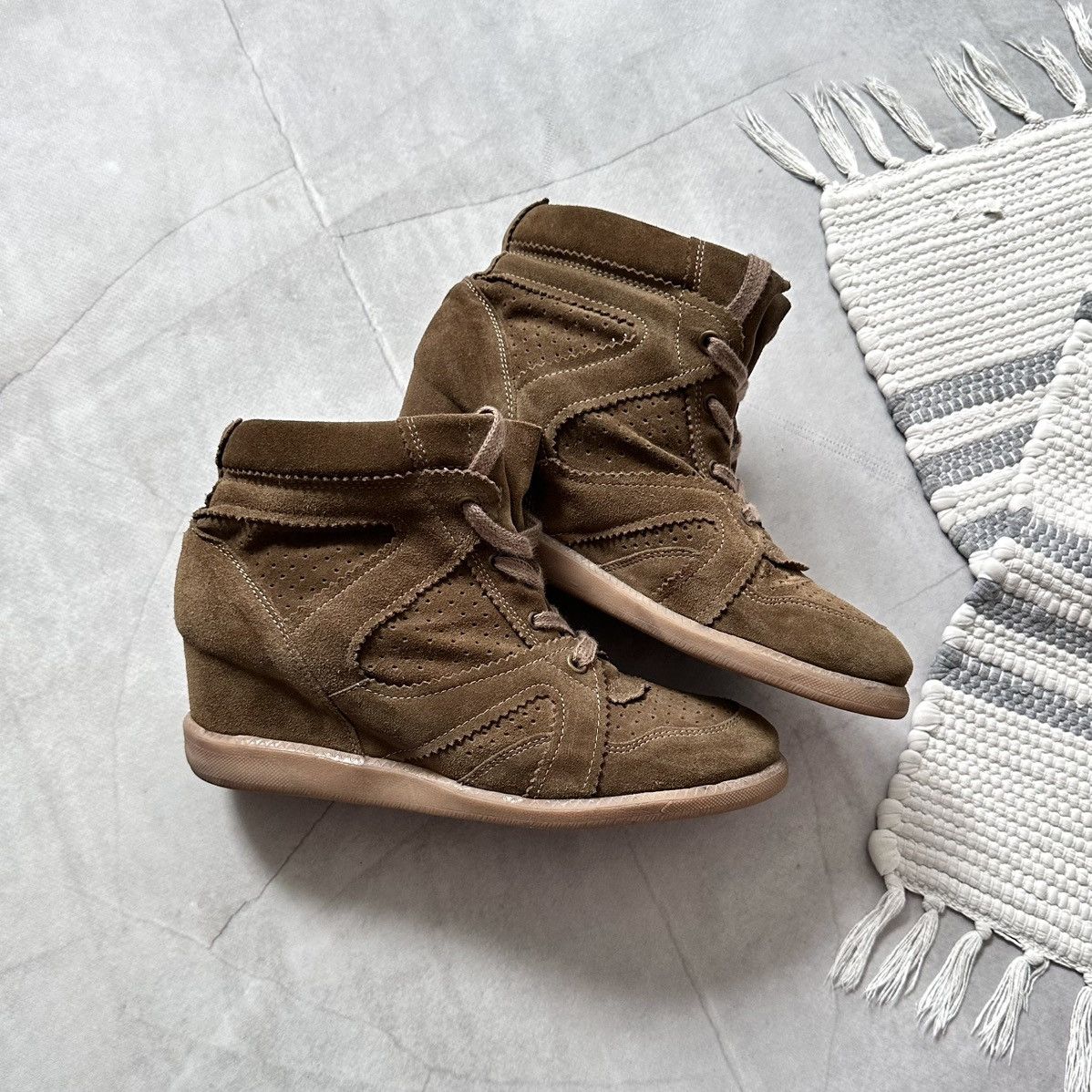 Isabel Marant Y2K Bobby Bekett Wedge Sneakers Shoes Isabel Marant Style Size US 10 / IT 40 - 1 Thumbnail