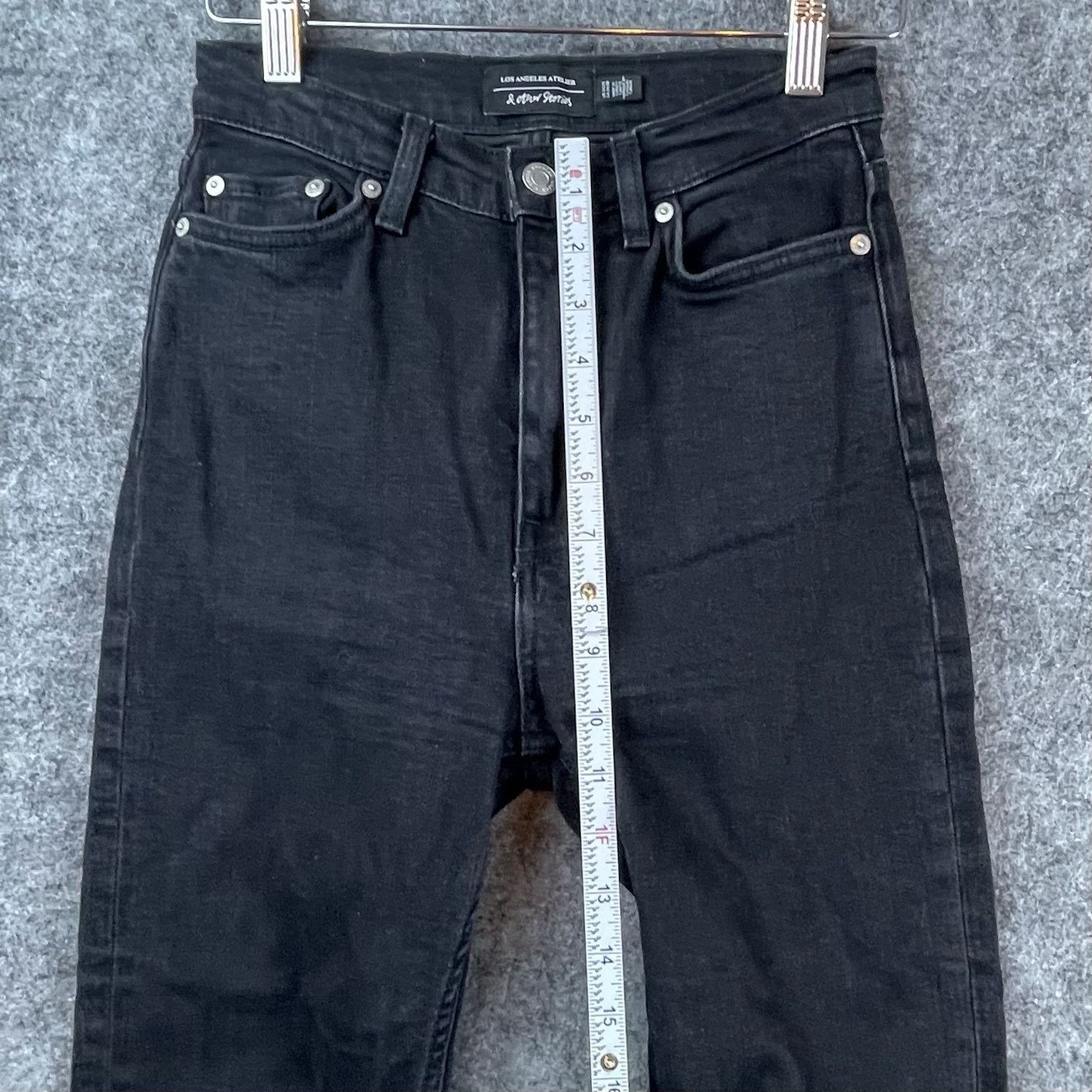 & Other Stories & Other Stories Jeans Womens 24 Black Straight Mood Cut Crop Size 24" / US 00 / IT 34 - 6 Thumbnail