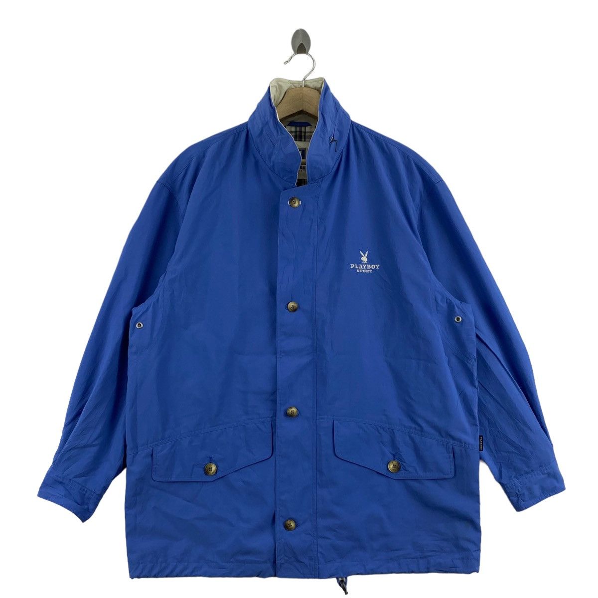 Playboy × Vintage Vintage PLAYBOY SPORT Embroidered Logo Blue Coach Jacket Size US L / EU 52-54 / 3 - 1 Thumbnail