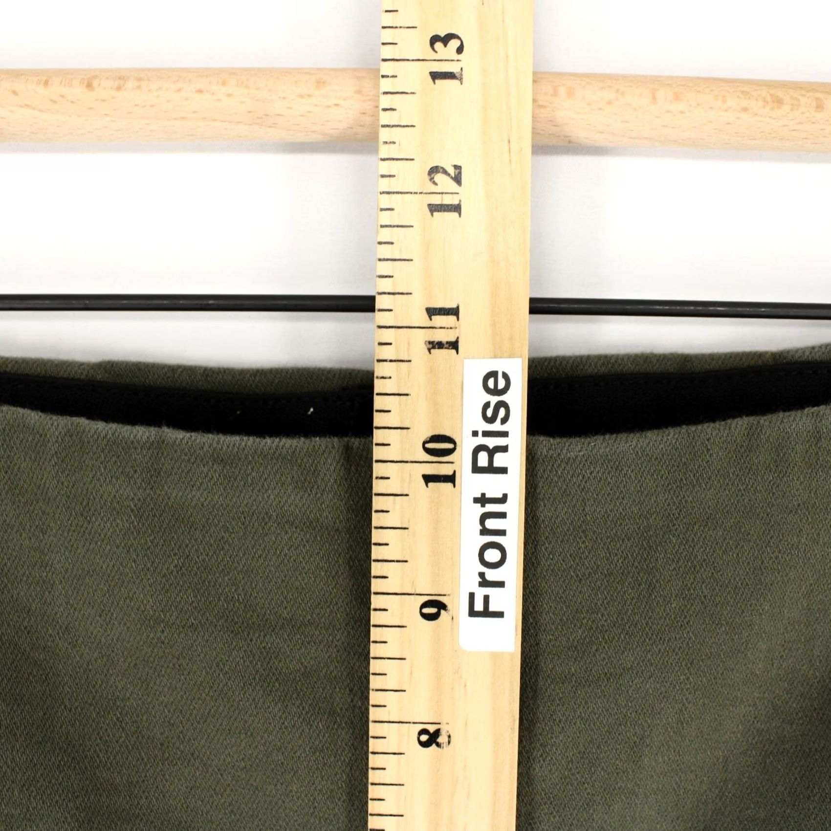 Frank & Eileen Frank & Eileen Derry Illusion Pants Womens 28 Green Pull On Slim Straight Ankle Denim Stretch Raw Hem United States 2010s Mens Womens Girls Size 28" / US 6 / IT 42 - 5 Thumbnail