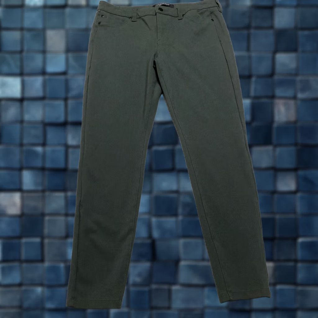 Vintage Liverpool Jeans Liverpool Womens Dress Pants Gray Mid Rise Skinny Ankle 10 Regular XS? Size 32" / US 10 / IT 46 - 1 Thumbnail