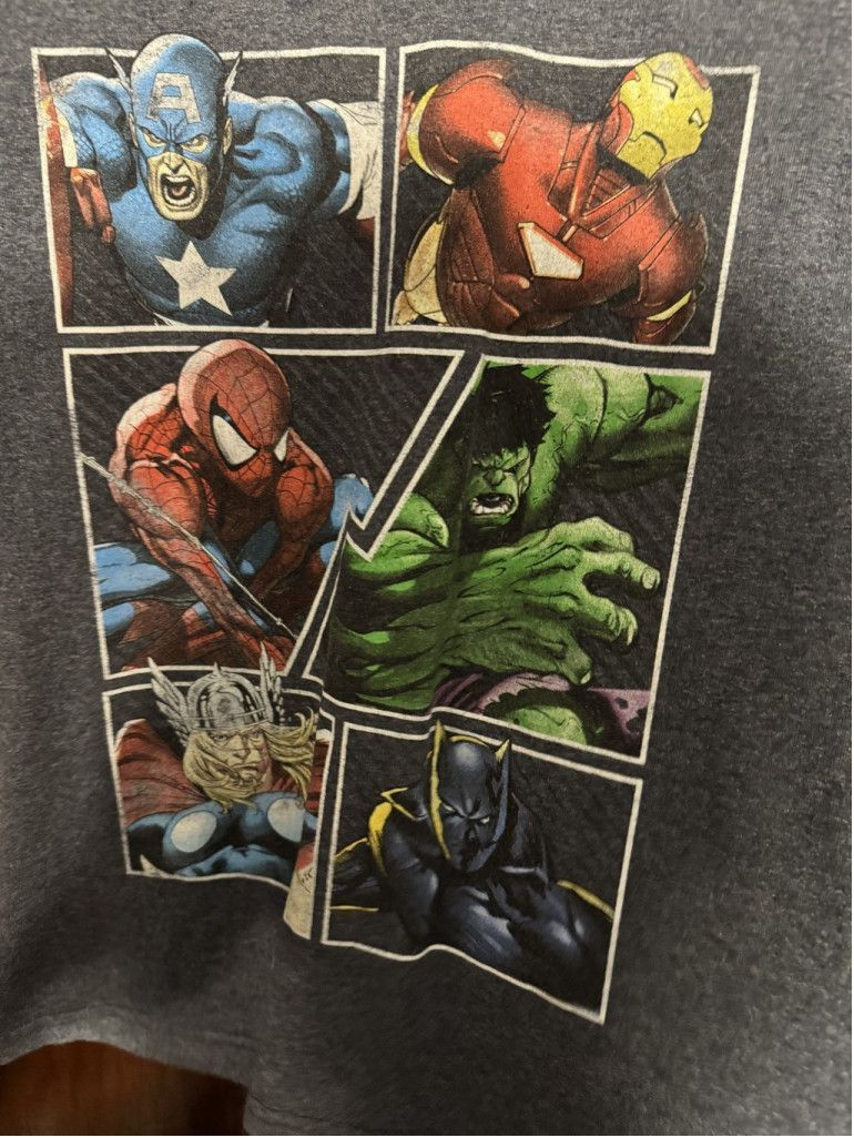 Marvel Comics Marvel Avengers Tee Short Sleeve shirt Kid's Size Large Gray Size US L / EU 52-54 / 3 - 4 Thumbnail