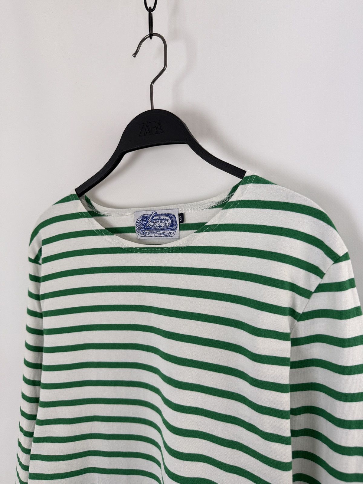 Other Breton Shirt Co. Sailor White Green Stripe Long Sleeve Size US XXL / EU 58 / 5 - 2 Thumbnail