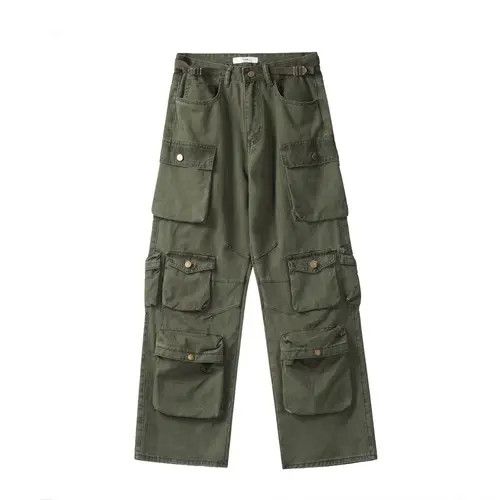 Jean Multi-pocket Wide Leg Cargo Pants Size US 30 / EU 46 - 3 Thumbnail