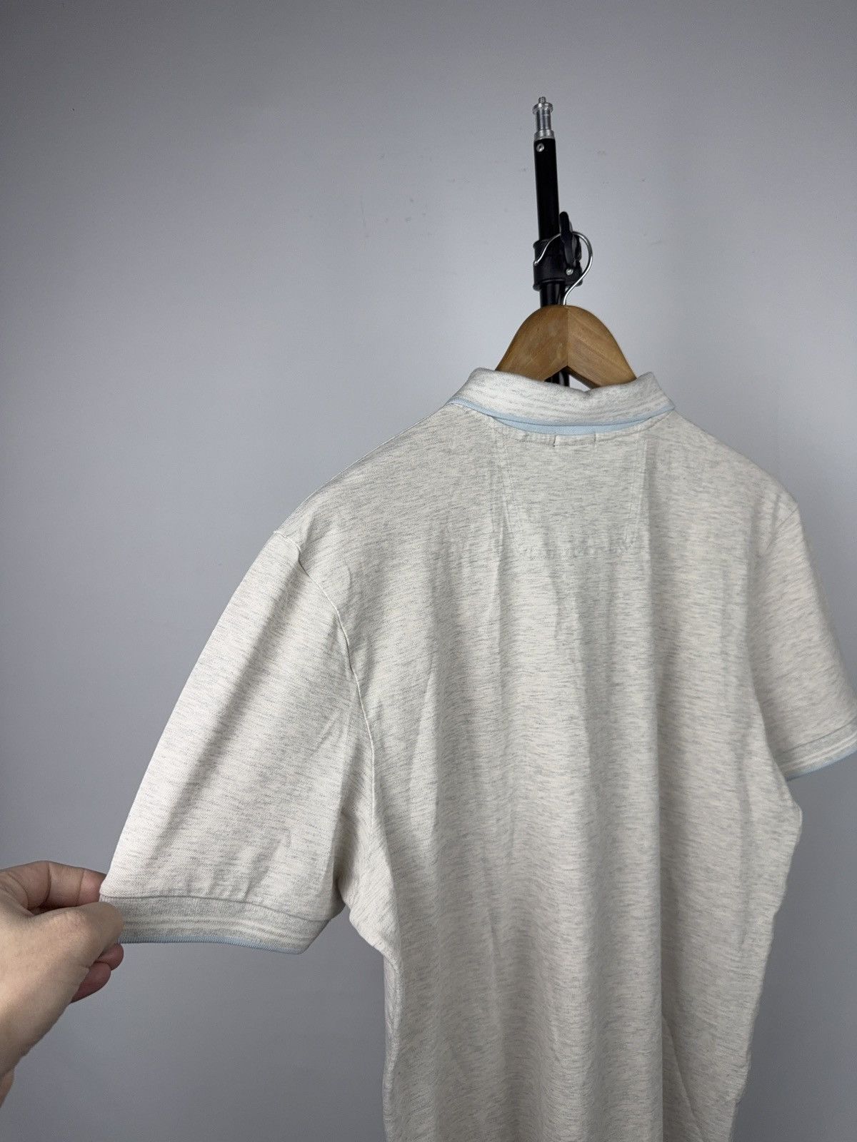 Hugo Boss Hugo Boss BO/SS Logo Slim Fit Stretch Polo Shirt Light Grey Size US L / EU 52-54 / 3 - 12 Thumbnail