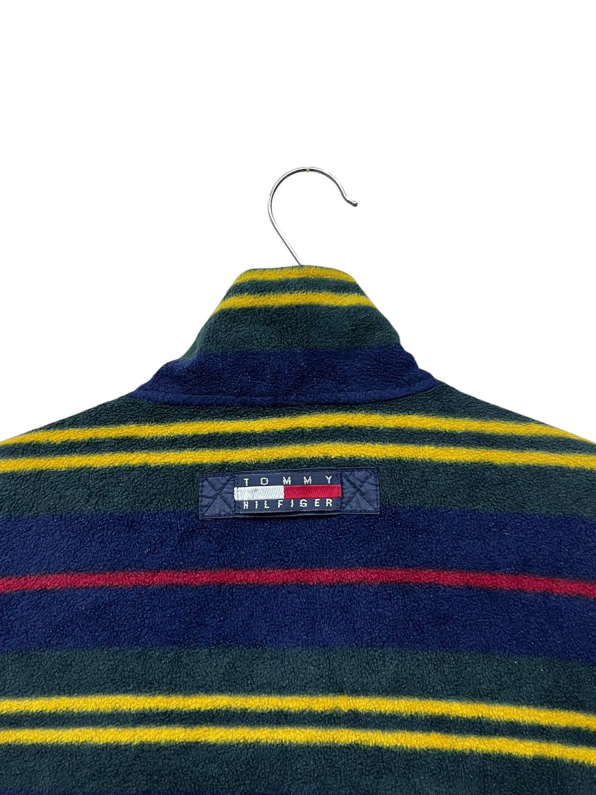 Tommy Hilfiger Vintage 90s Tommy Hilfiger Reversible Stripe Fleece Nylon Size US L / EU 52-54 / 3 - 14 Thumbnail