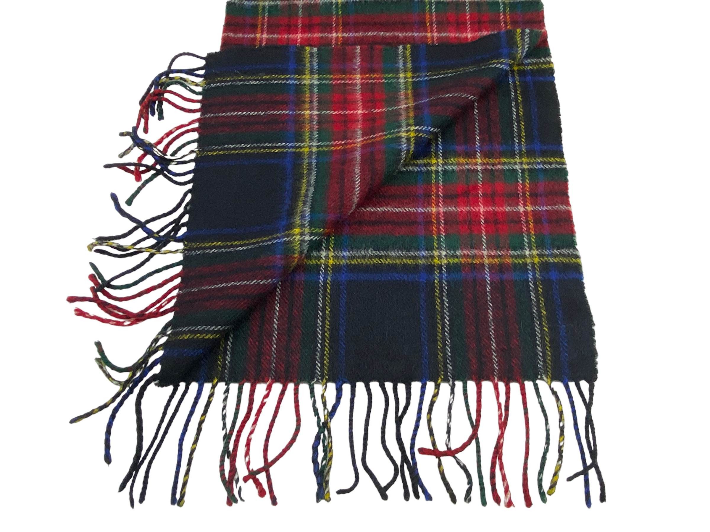 Vintage Old Edinburgh Lambswool Tartan Scarf – Vintage Scottish Wool Size ONE SIZE - 5 Thumbnail