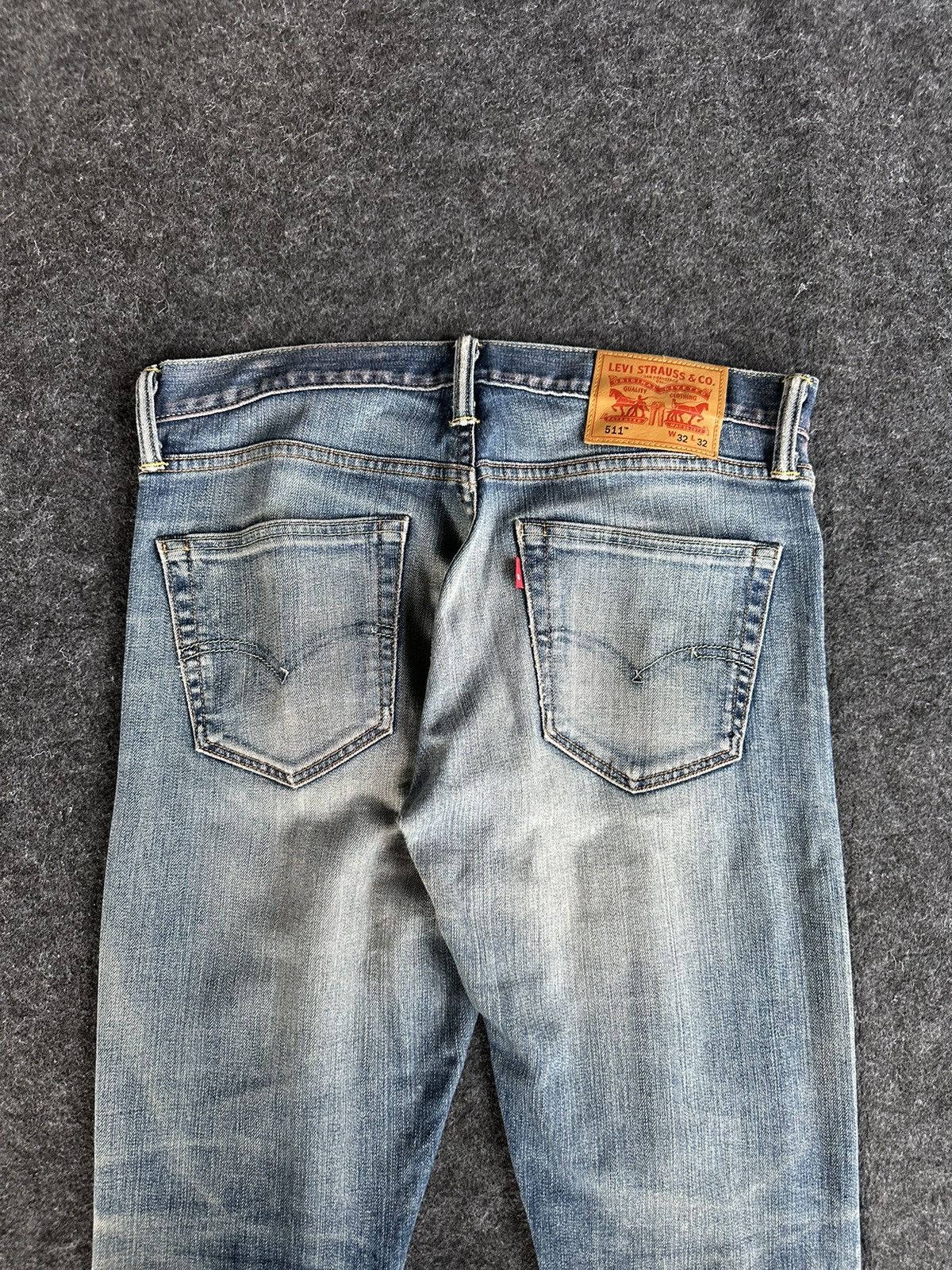 Levi's Levis 511 Selvedge Faded Washed Blue Denim 32x29 D489 Size US 32 / EU 48 - 5 Thumbnail