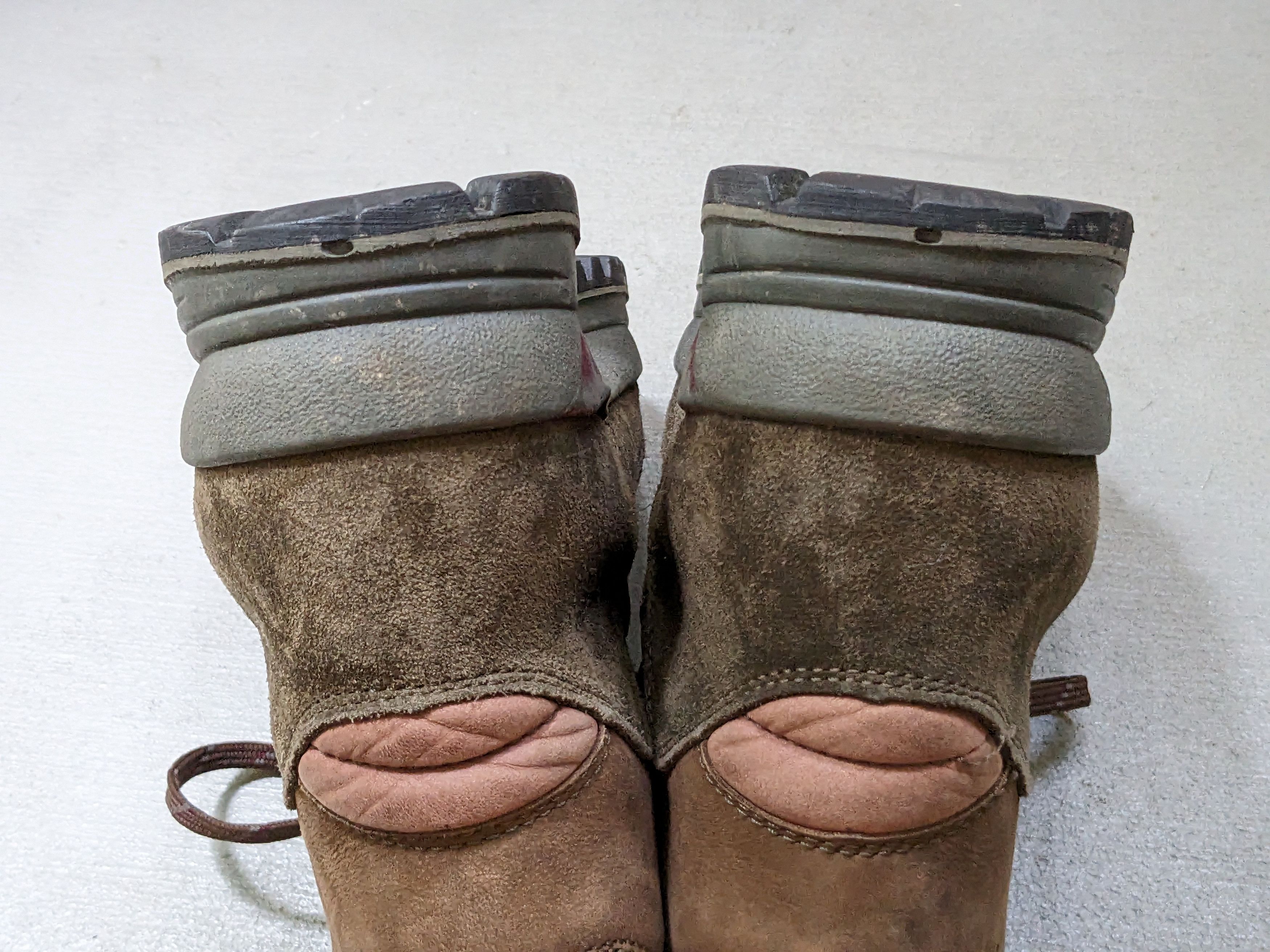 Vibram × Vintage Vintage Hiking Boots Size 12 Brown Suede Leather Lace Up Size US 12 / EU 45 - 15 Thumbnail