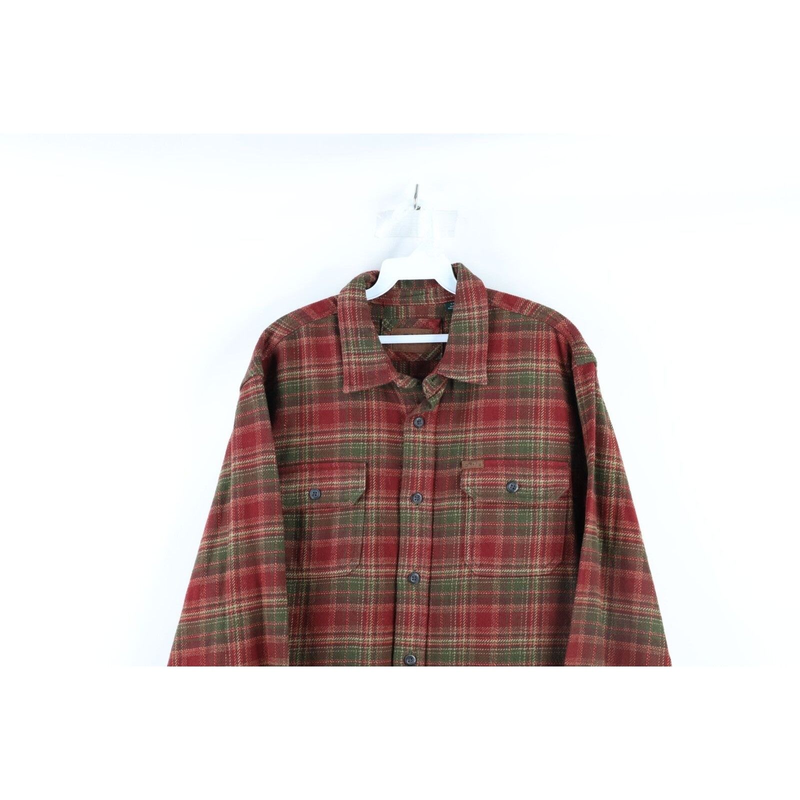 Orvis × Vintage Vintage Orvis Heavyweight Double Pocket Flannel Button Shirt Size US L / EU 52-54 / 3 - 2 Thumbnail