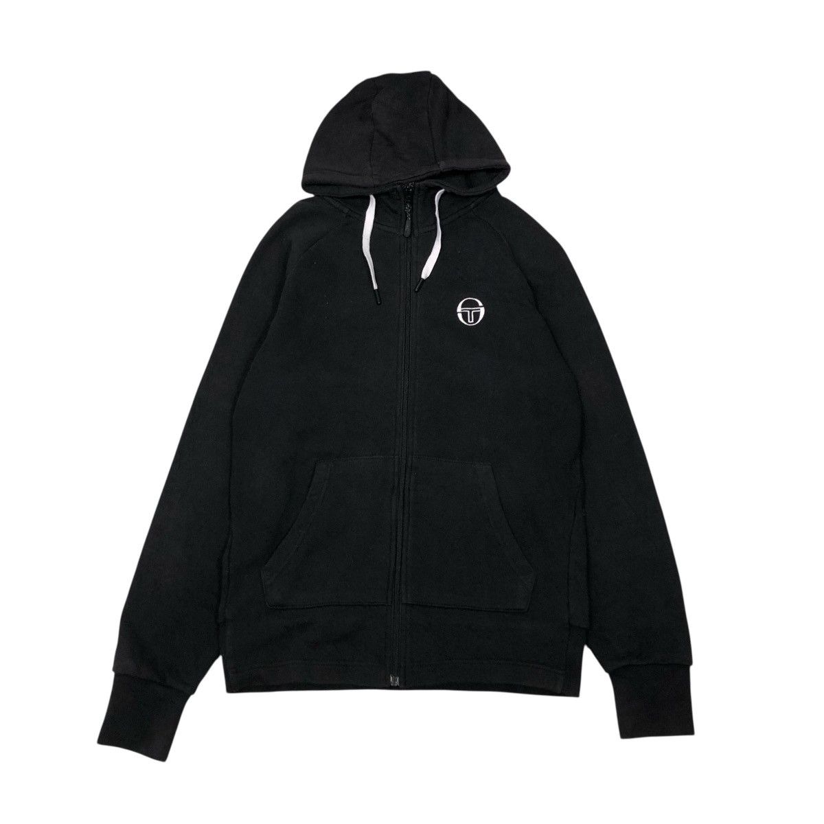Sergio Tacchini 📌Vintage Zipper Hoodie Sergio Tacchini Big Logo Size US M / EU 48-50 / 2 - 1 Thumbnail