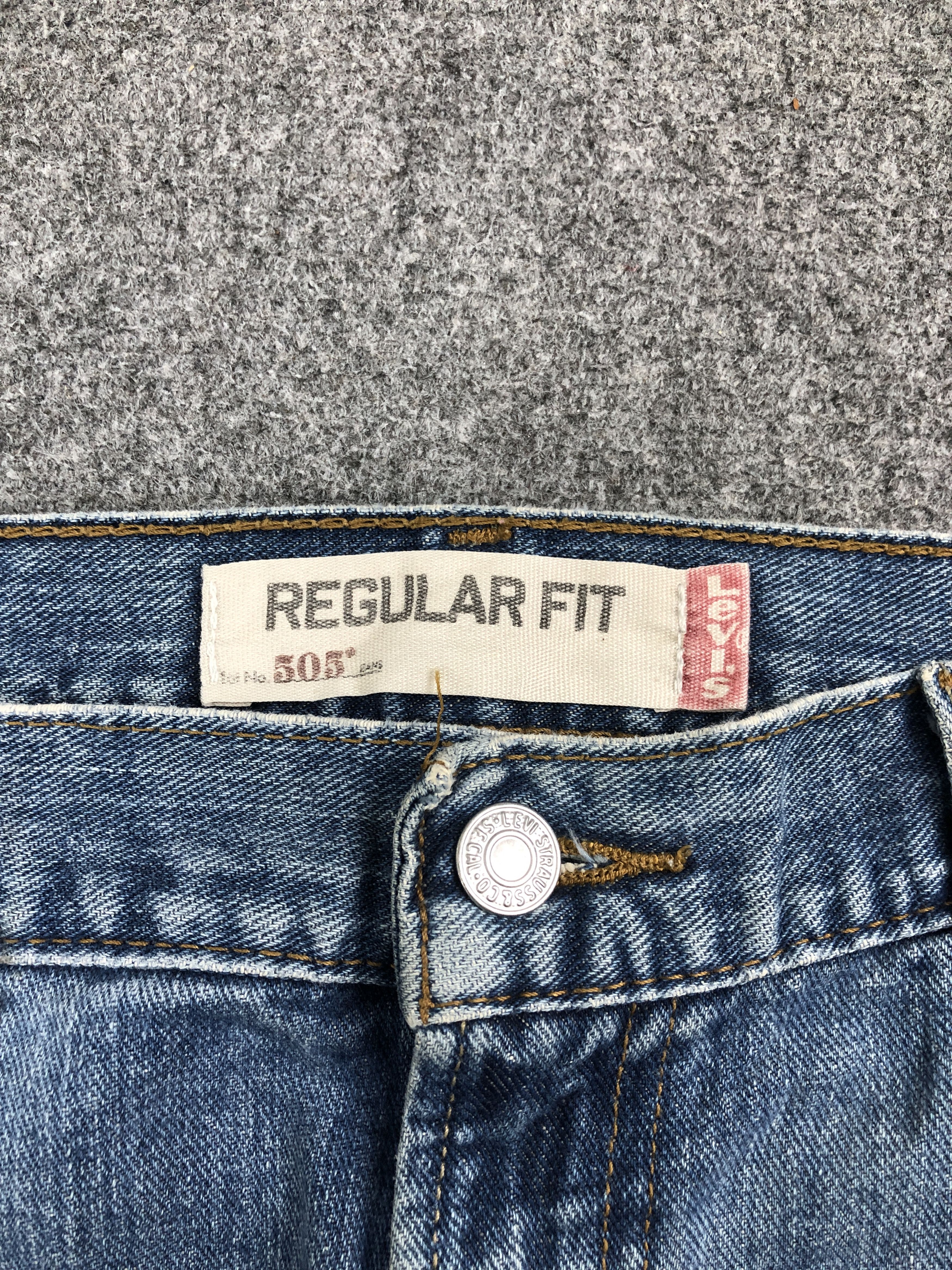 Levi's × Vintage Vintage Levis 505 Faded Blue Jeans DP2475 Size US 34 / EU 50 - 9 Thumbnail